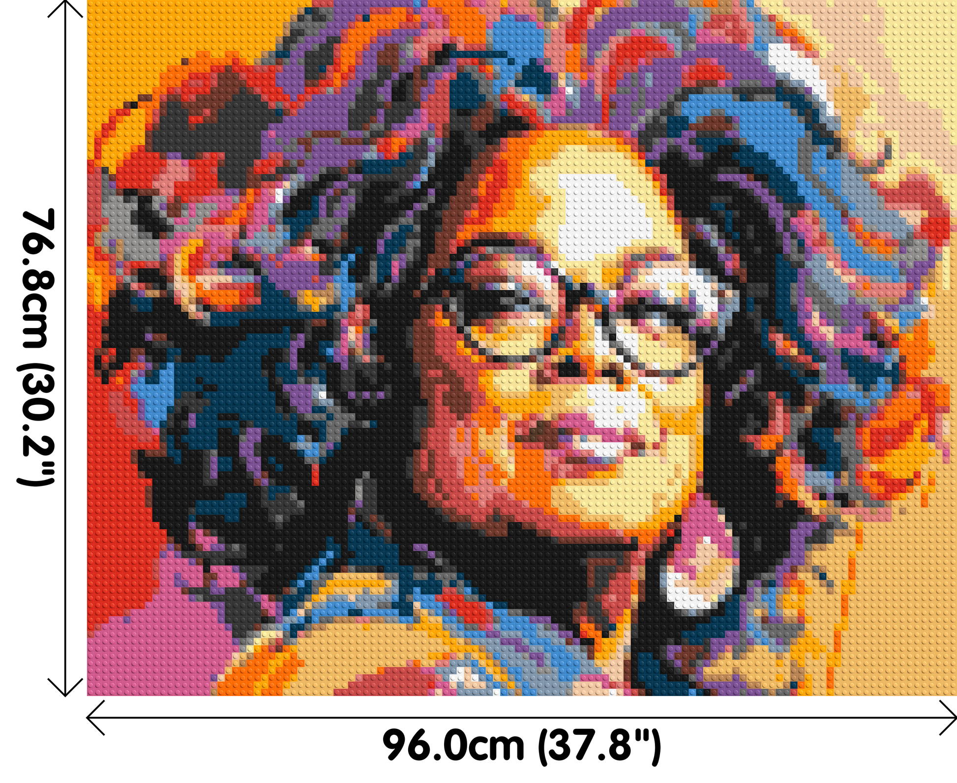 Oprah Winfrey - Brick Art Mosaic Kit 5x4 dimensions