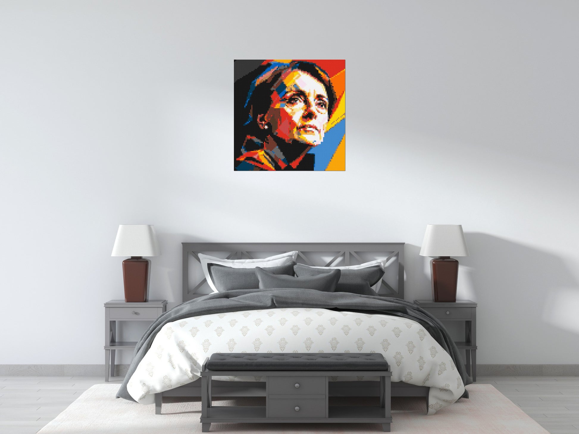 Georgia O'Keeffe - Brick Art Mosaic Kit 4x4 scene