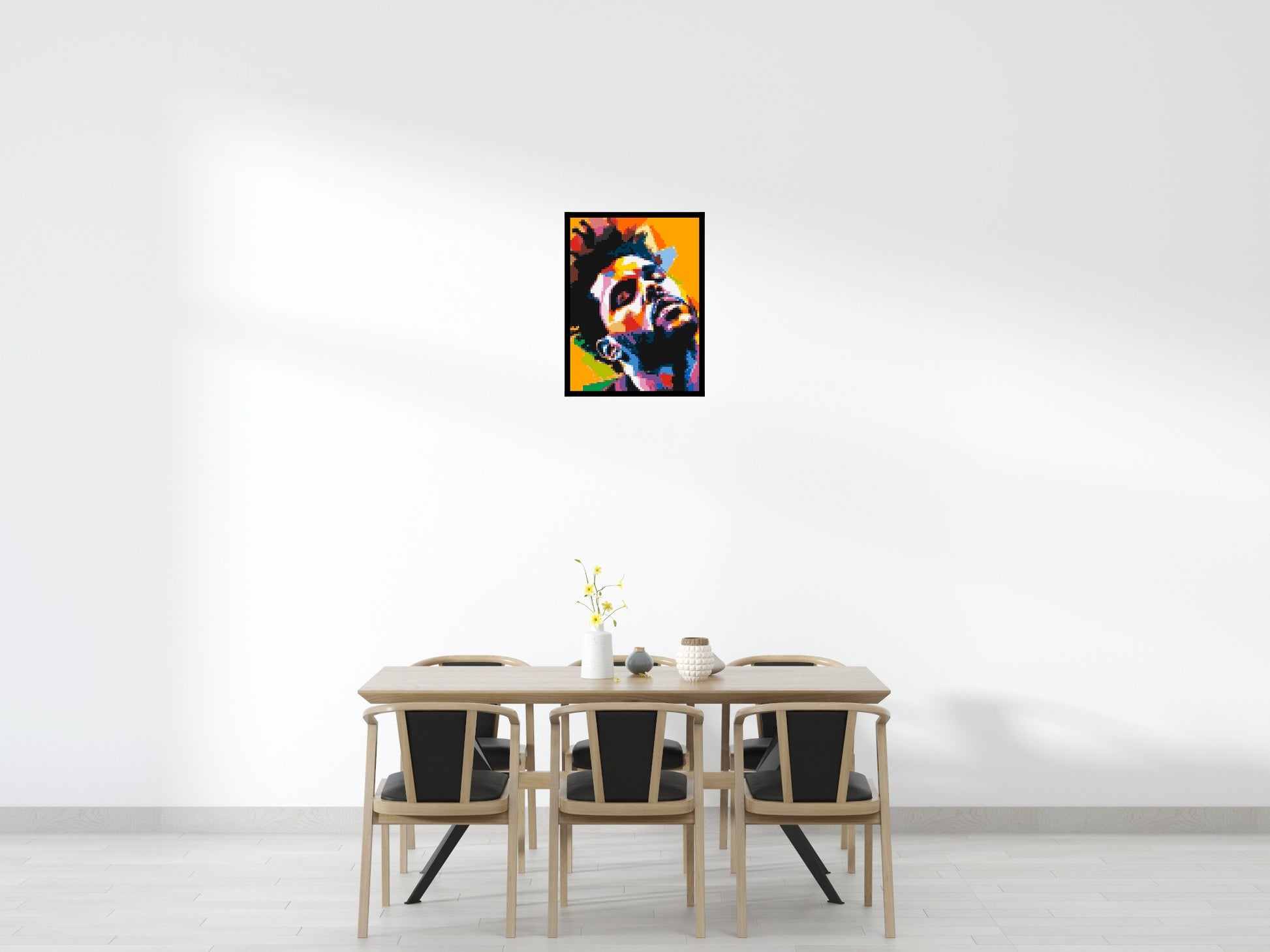 The Weeknd - Brick Art Mosaic Kit 3x4 scene with frame
