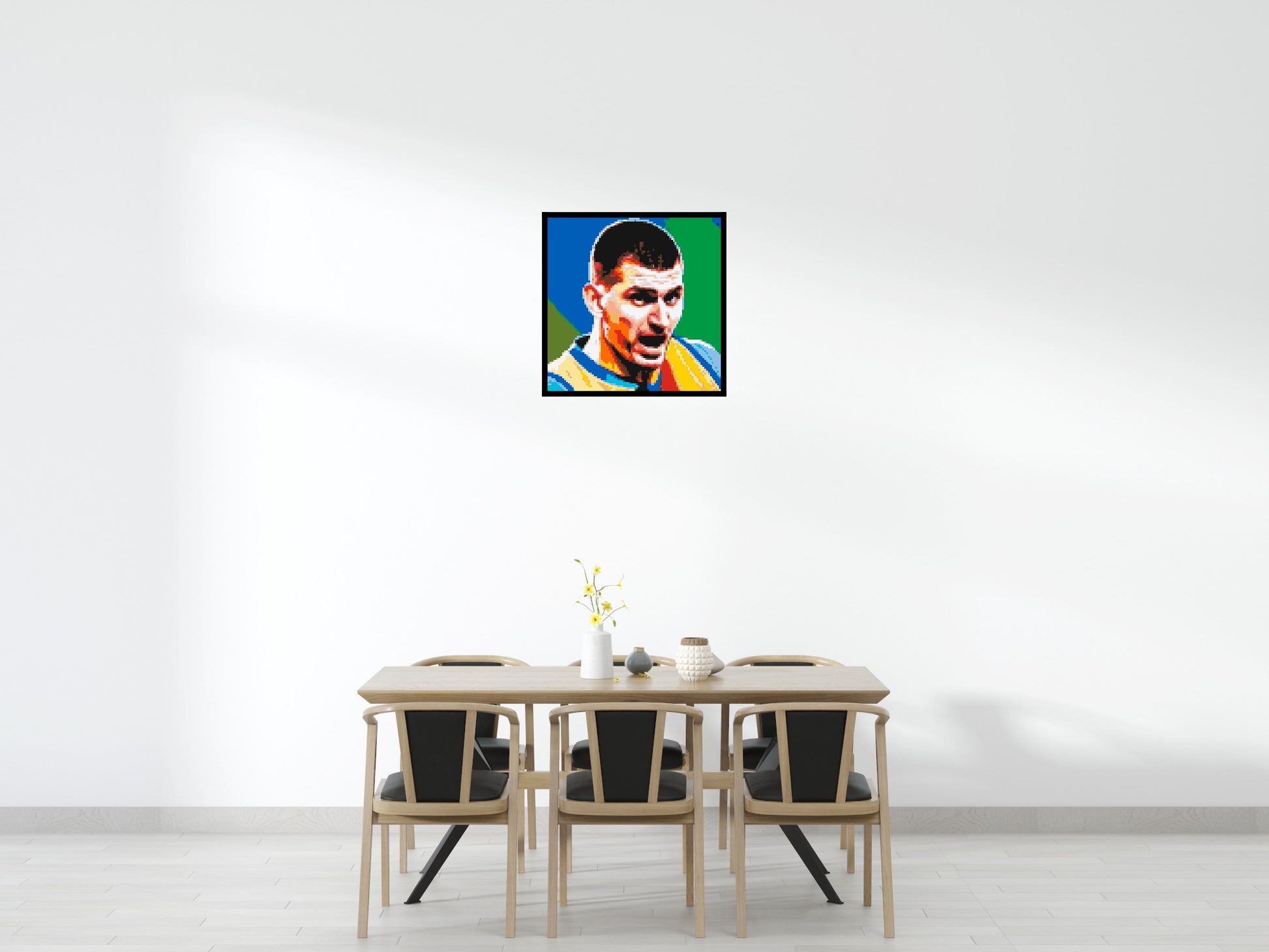 Nikola Jokić - Brick Art Mosaic Kit 4x4 scene with frame