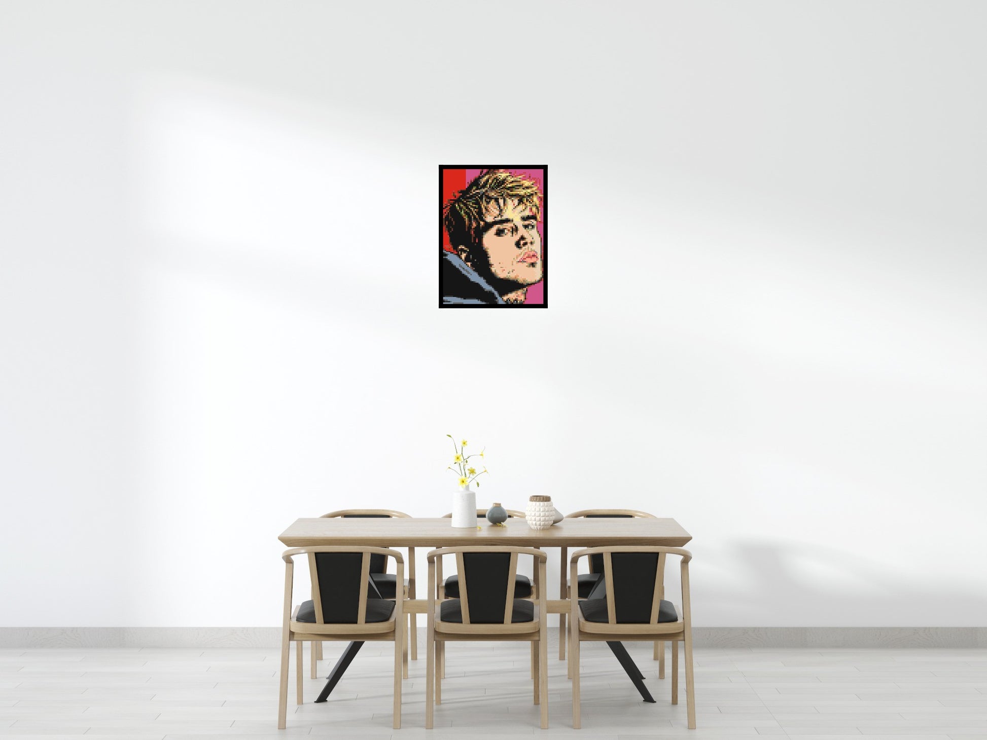 Justin Bieber - Brick Art Mosaic Kit 3x4 scene with frame