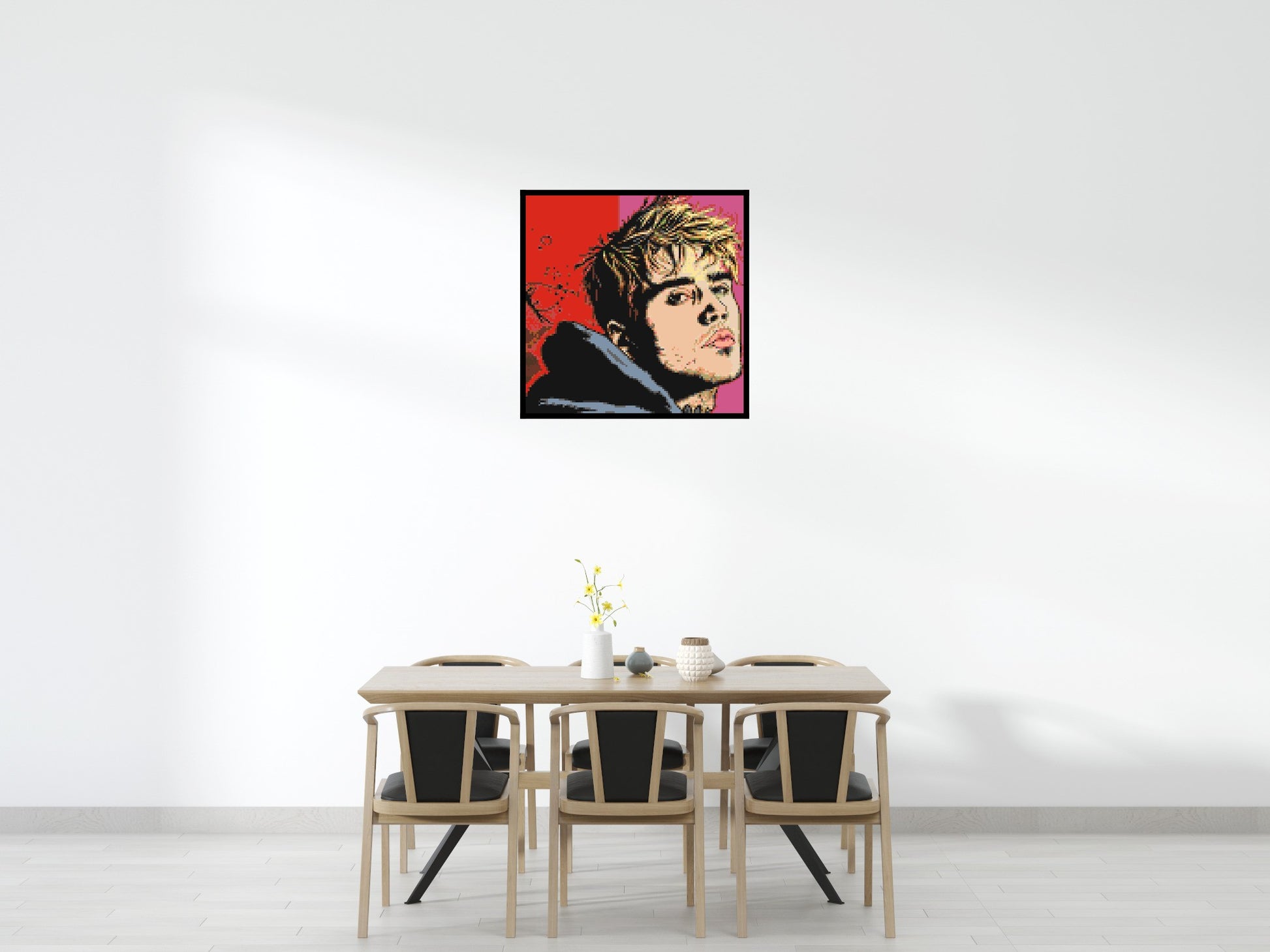 Justin Bieber - Brick Art Mosaic Kit 5x5 scene with frame