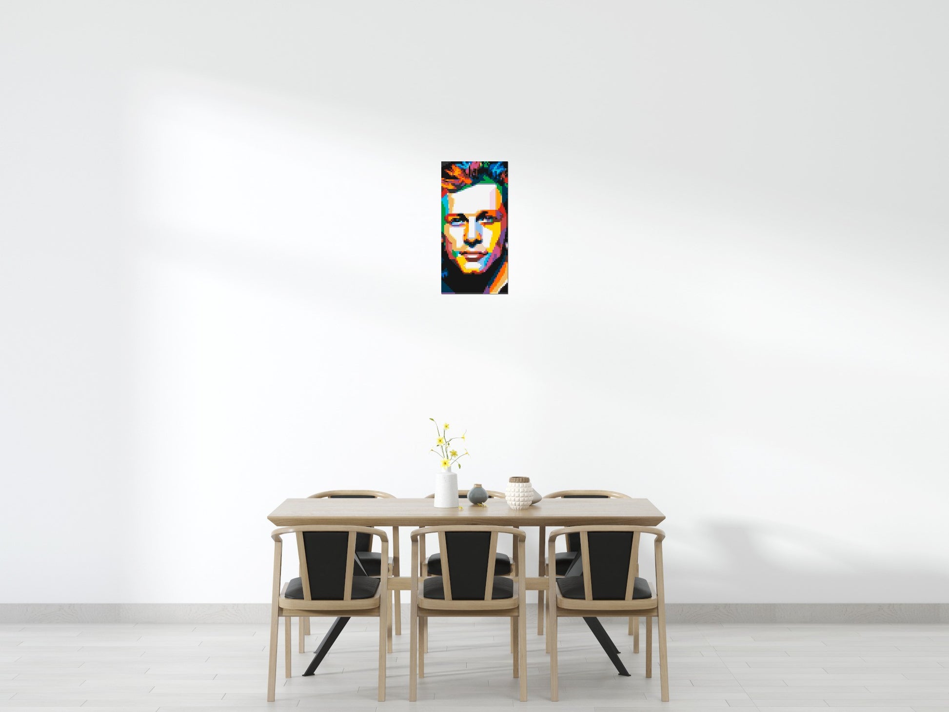 Jon Bon Jovi Pop Art - Brick Art Mosaic Kit 2x4 scene