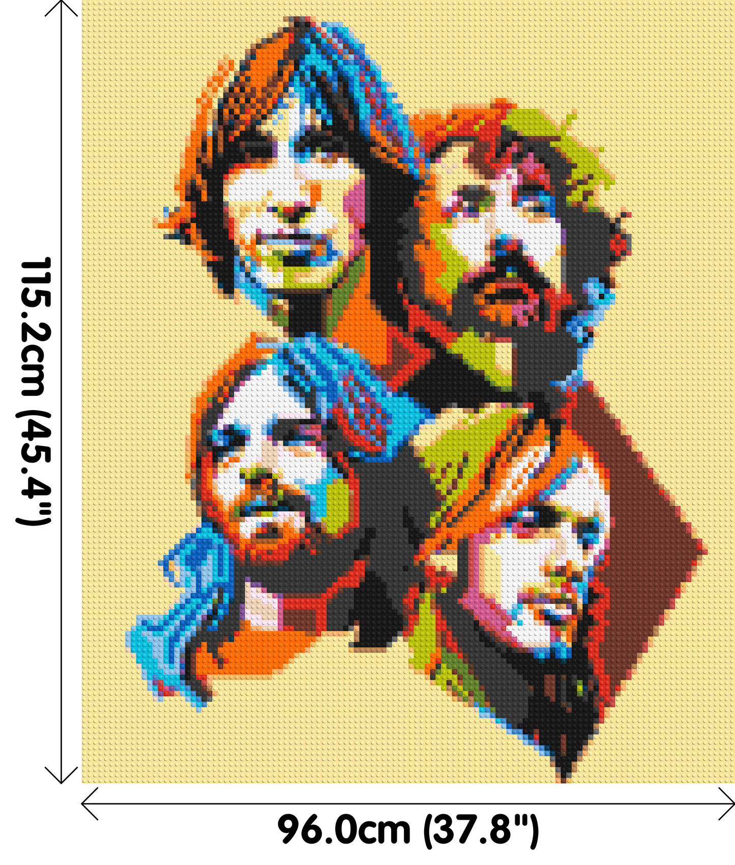 Pink Floyd - Brick Art Mosaic Kit 5x6 large