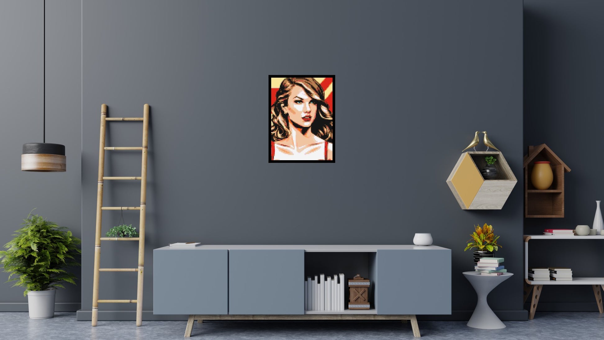 Taylor Swift - Brick Art Mosaic Kit 3x4 scene with frame