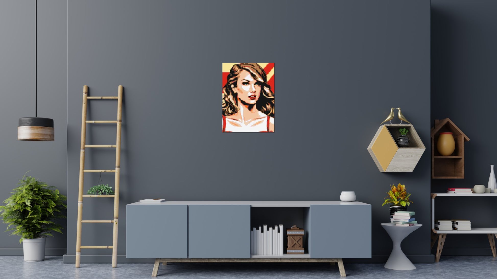 Taylor Swift - Brick Art Mosaic Kit 3x4 scene
