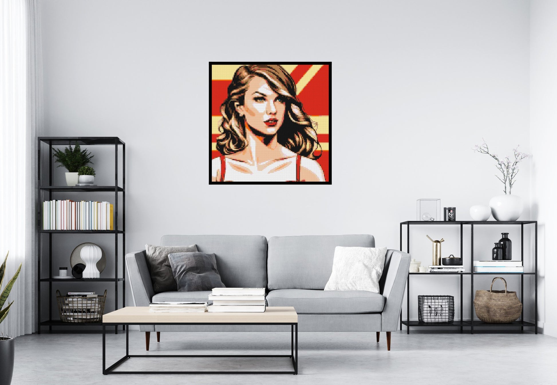 Taylor Swift - Brick Art Mosaic Kit 5x5 scene with frame