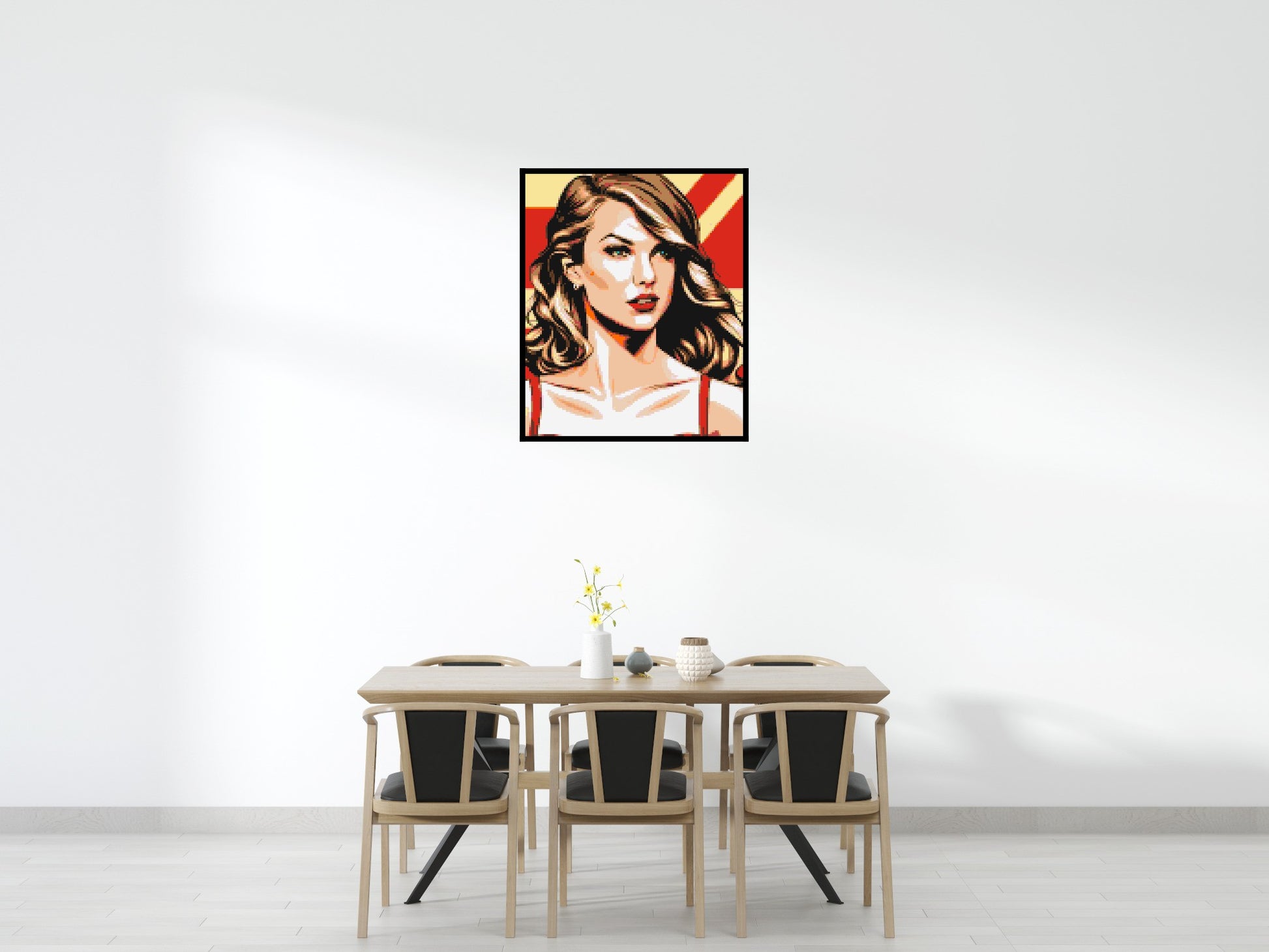 Taylor Swift - Brick Art Mosaic Kit 5x6 scene with frame