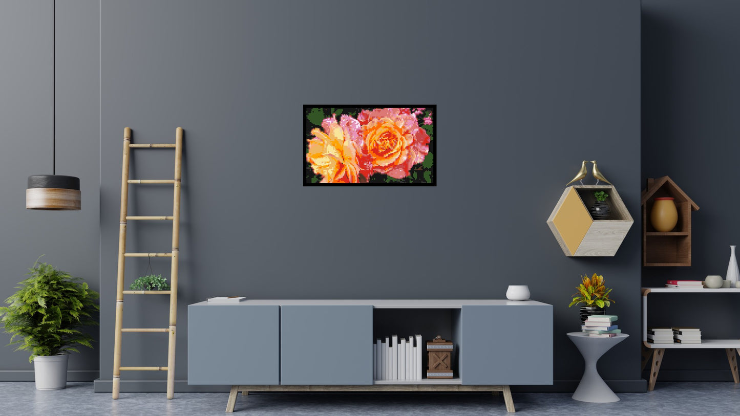 Roses - Brick Art Mosaic Kit 5x3 large