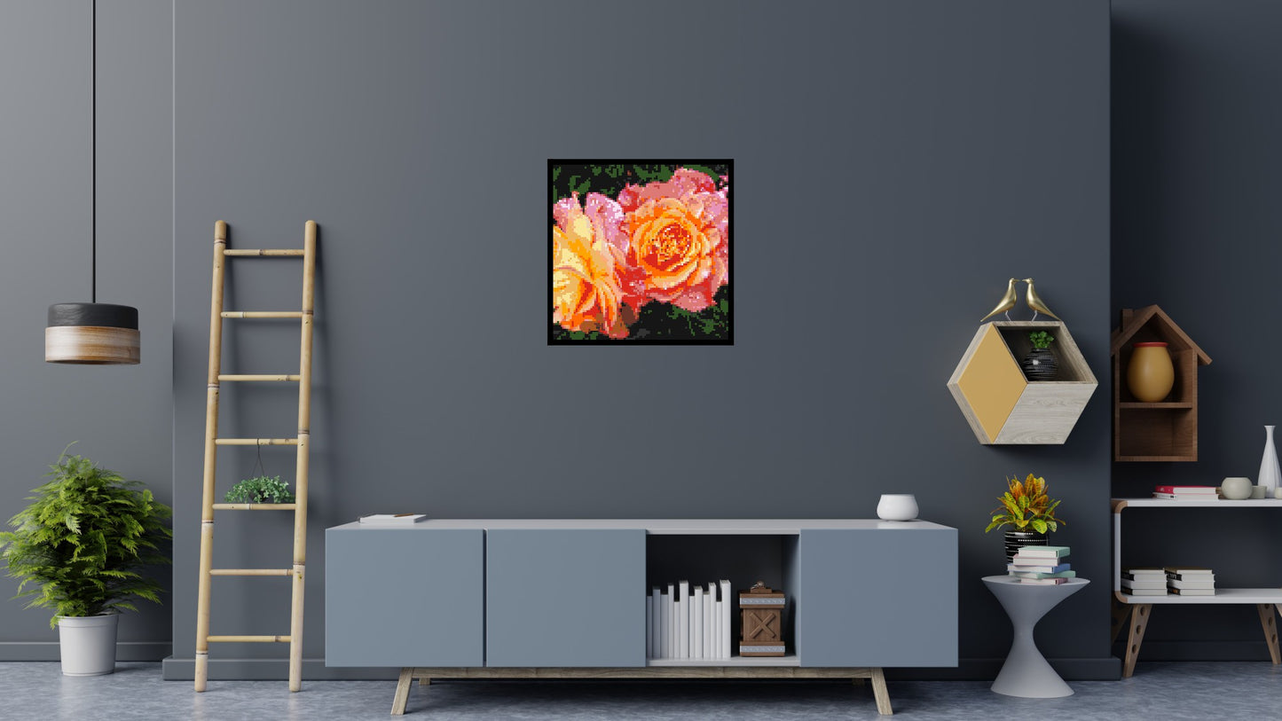 Roses - Brick Art Mosaic Kit 4x4 large