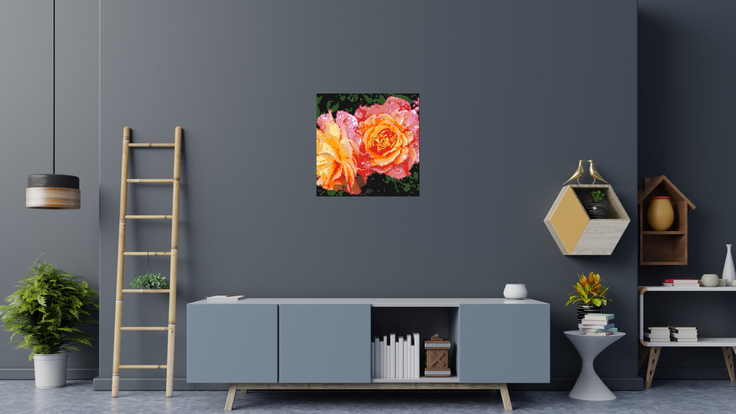 Roses - Brick Art Mosaic Kit 4x4 large