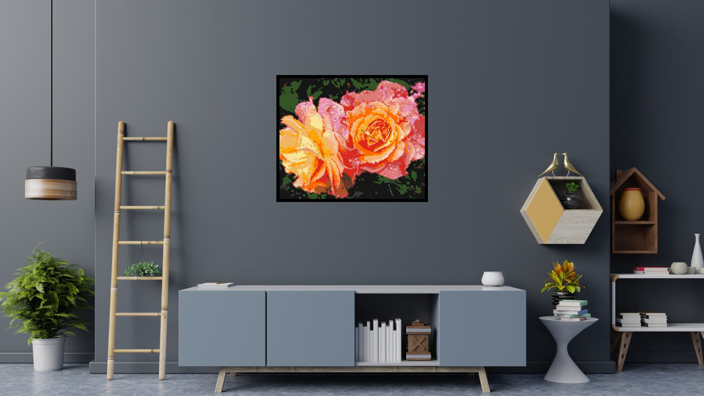 Roses - Brick Art Mosaic Kit 6x5 large