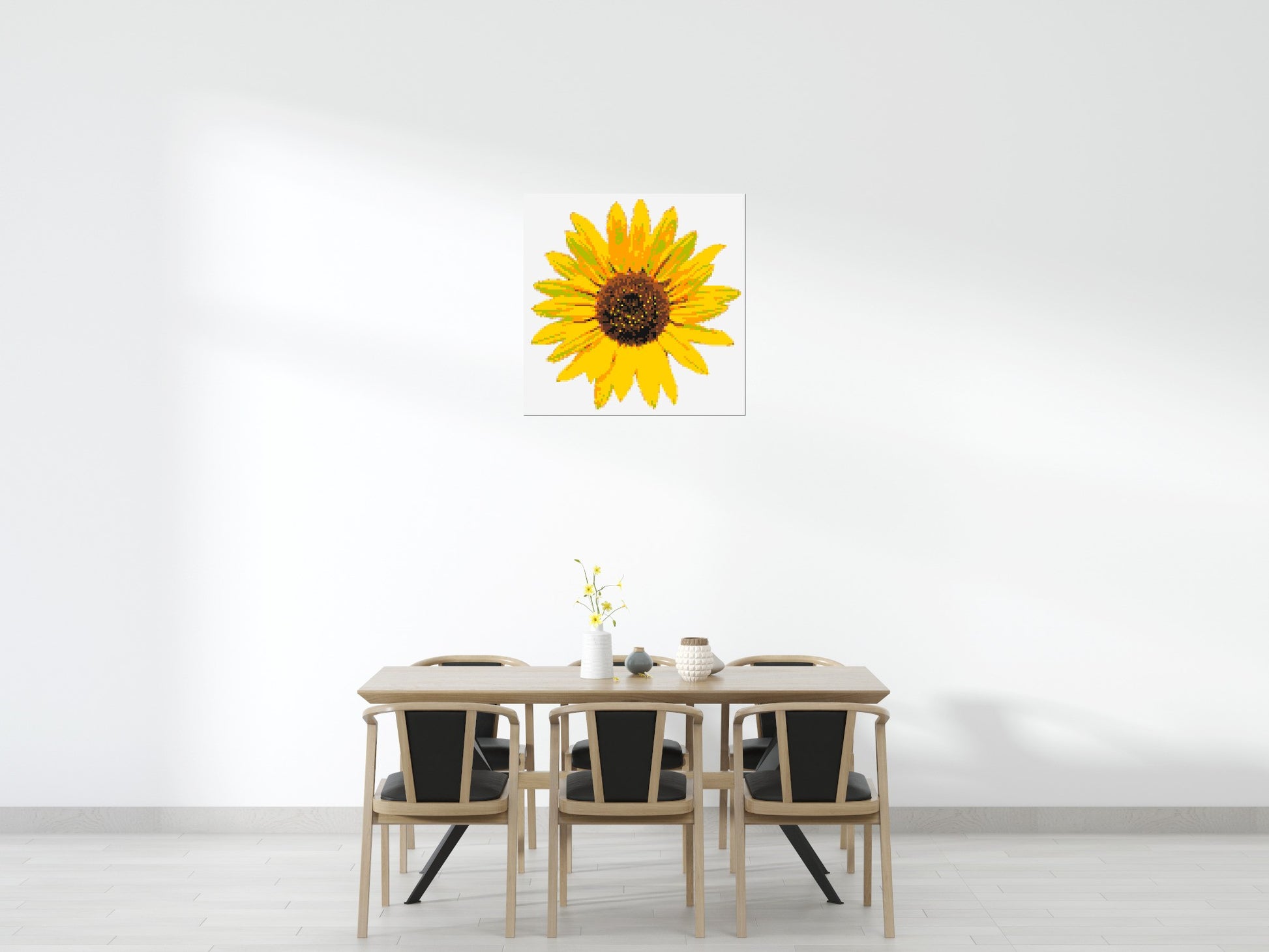 Sunflower - Brick Art Mosaic Kit 5x5 scene