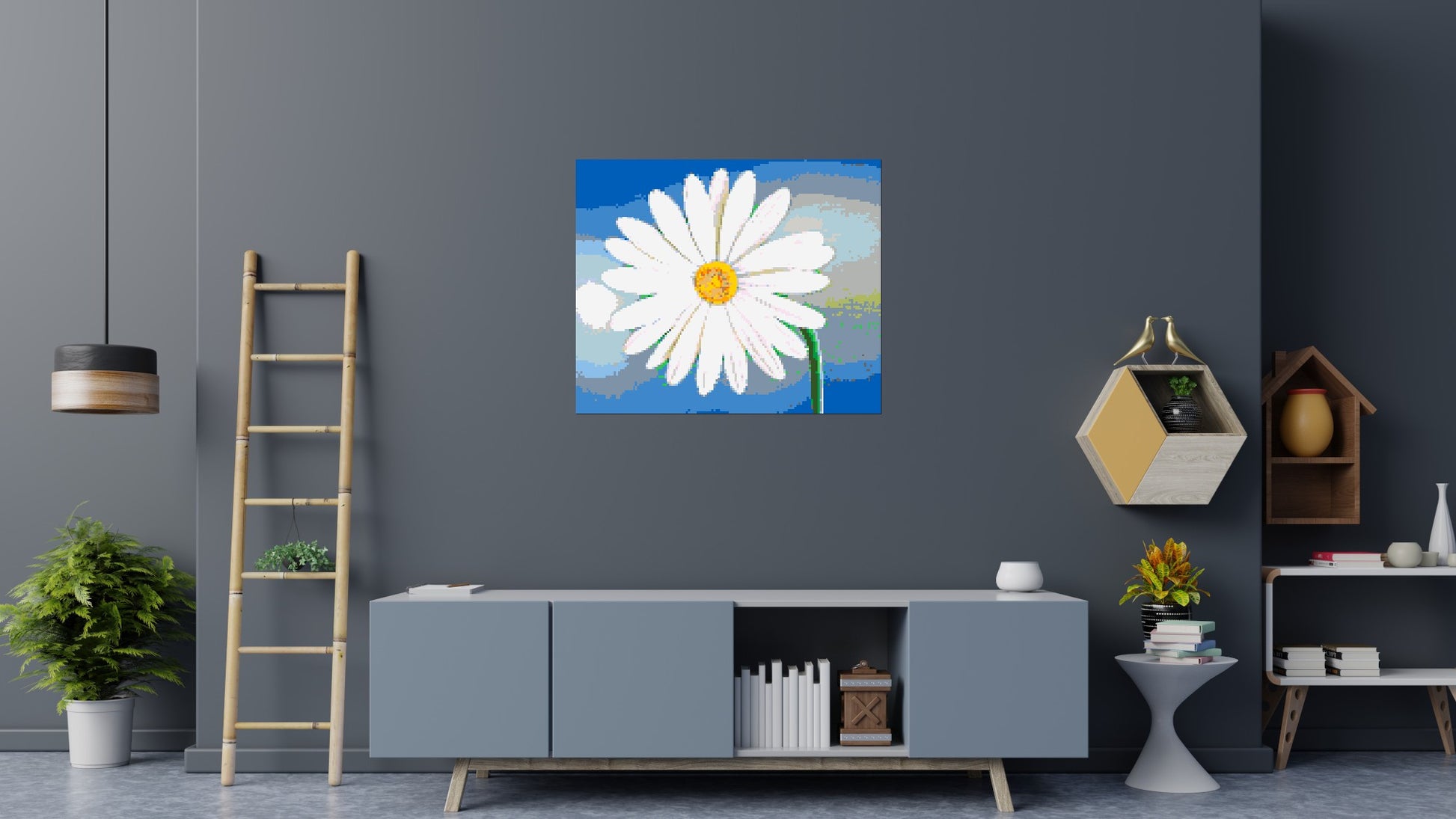 Margherite - Brick Art Mosaic Kit 6x5 scene