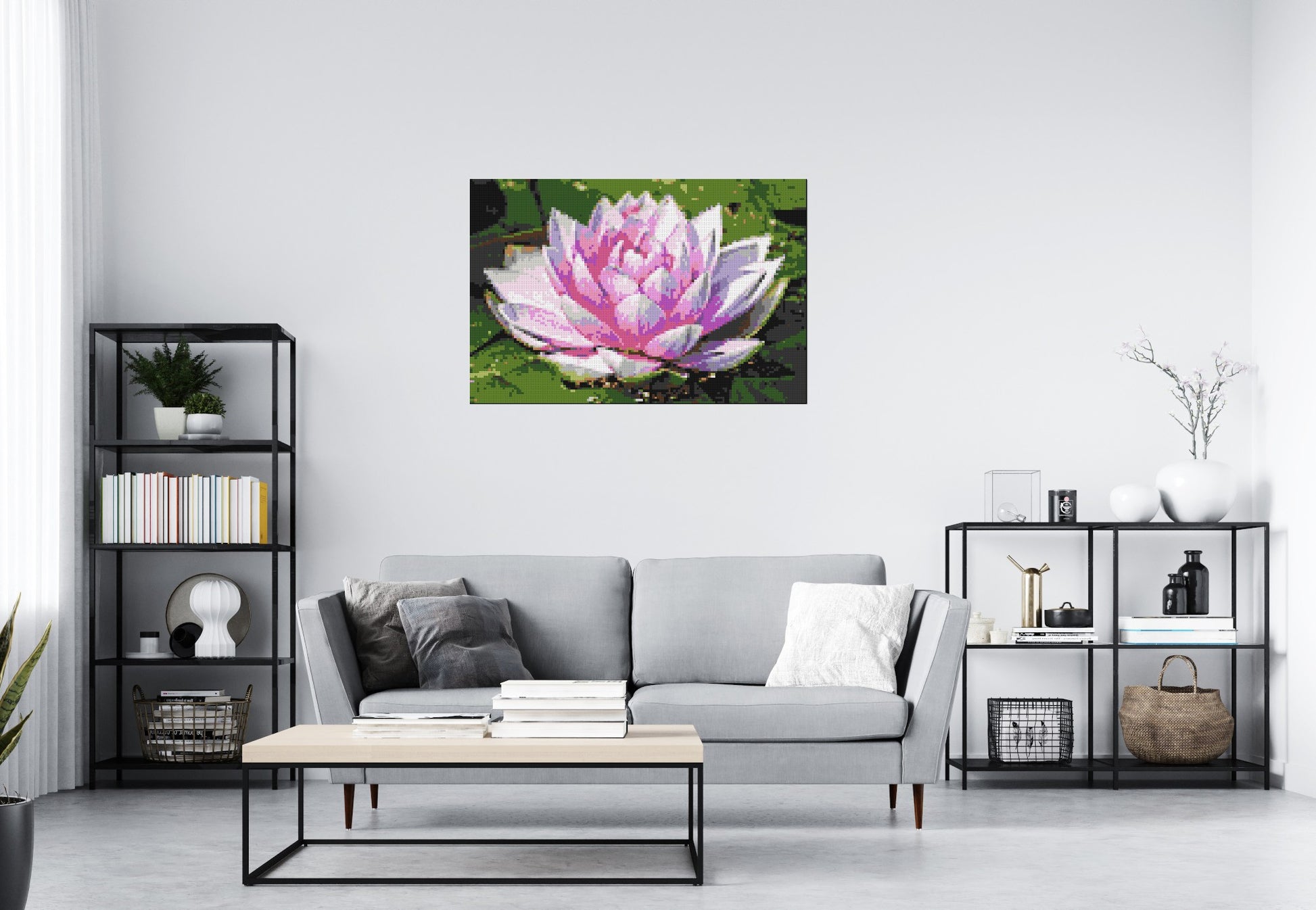 Water Lily - Brick Art Mosaic Kit 6x4 scene