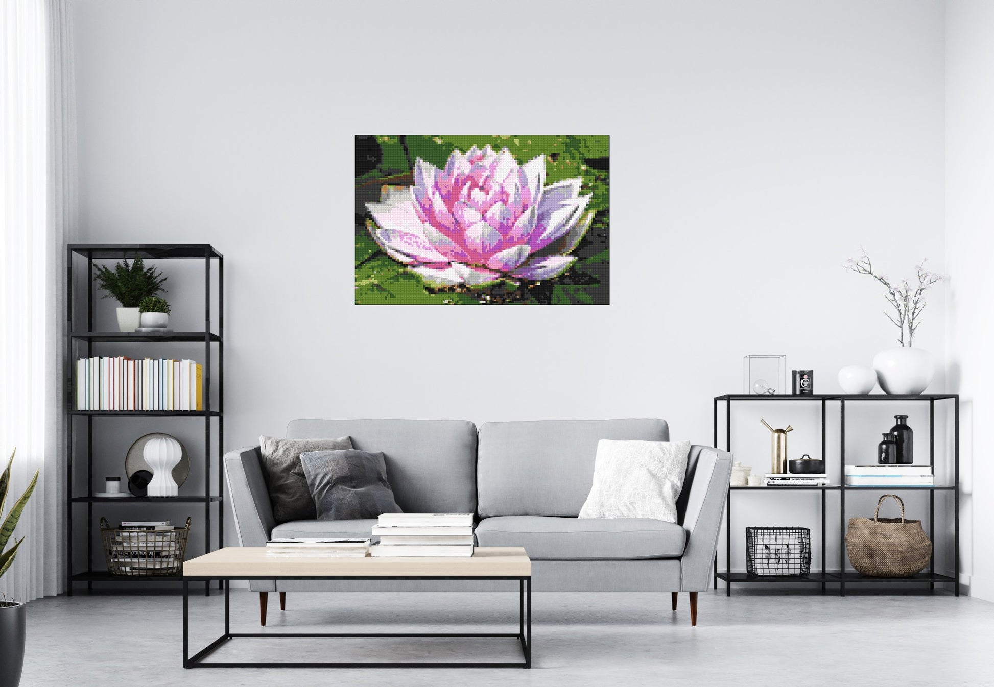 Water Lily - Brick Art Mosaic Kit 6x4 scene