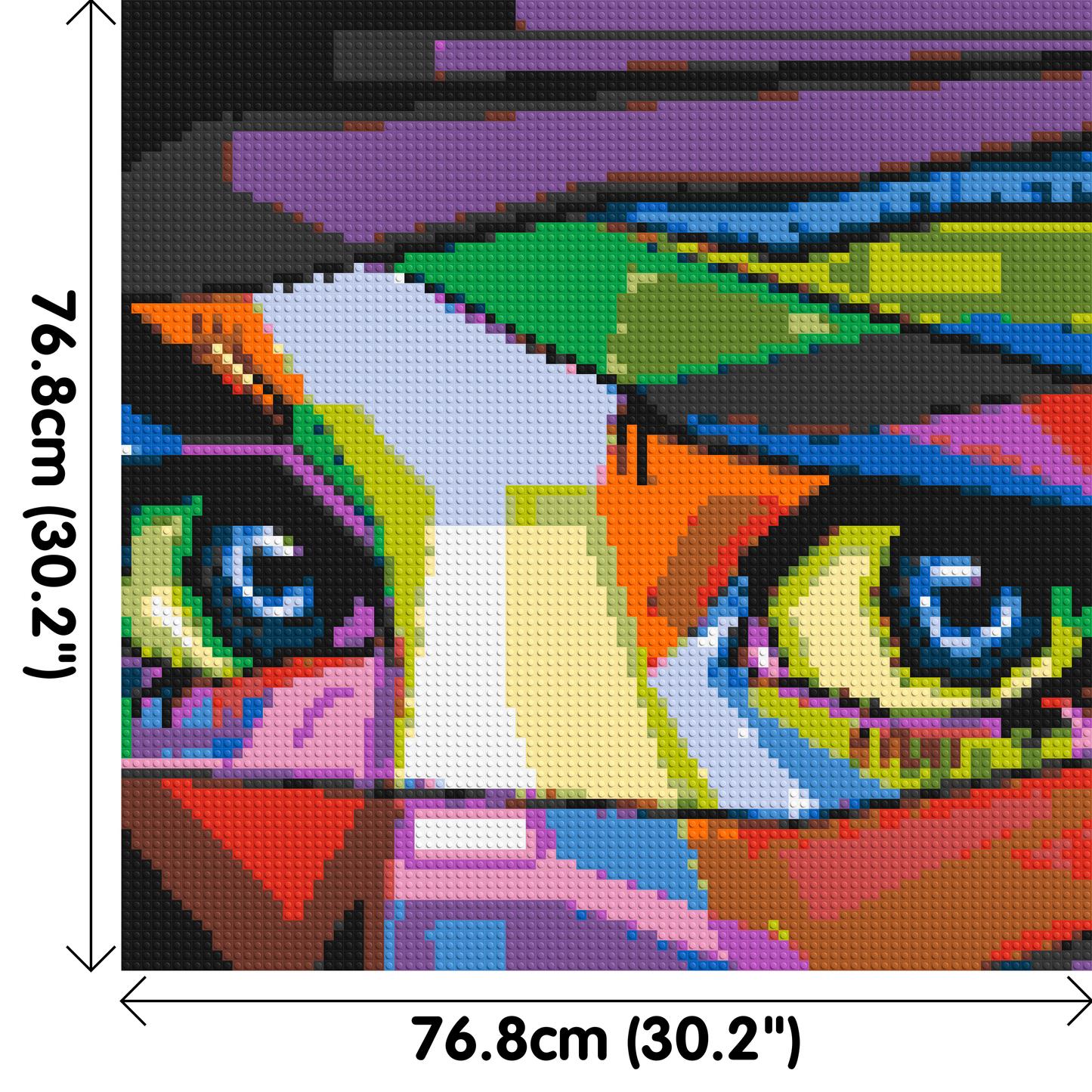 Colourful Gaze - Brick Art Mosaic Kit 4x4 large