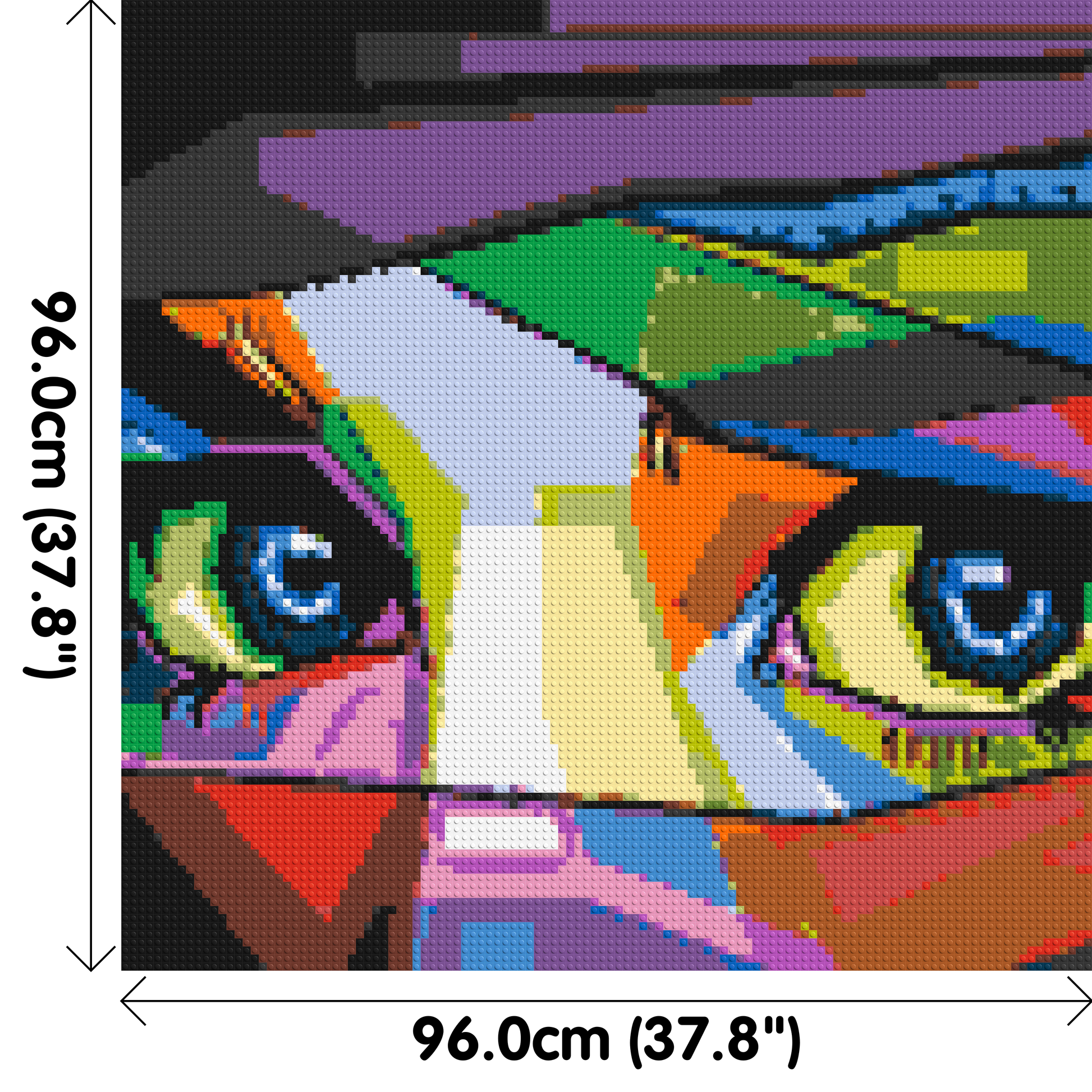 Colourful Gaze - Brick Art Mosaic Kit 5x5 dimensions