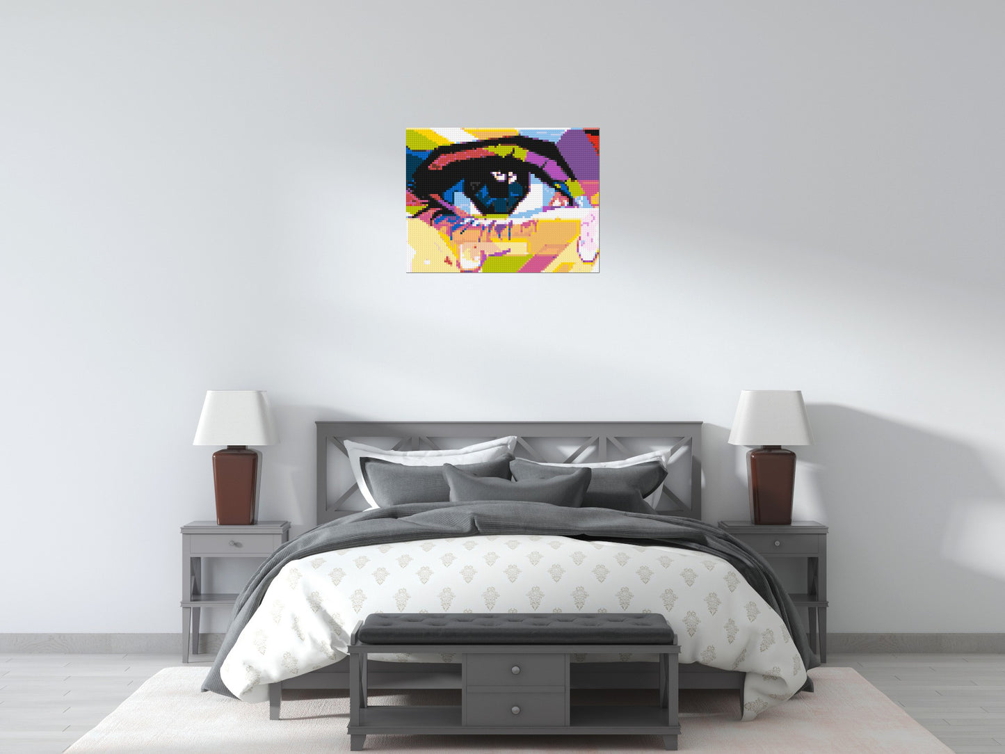 Crying Eye - Brick Art Mosaic Kit 4x3 large