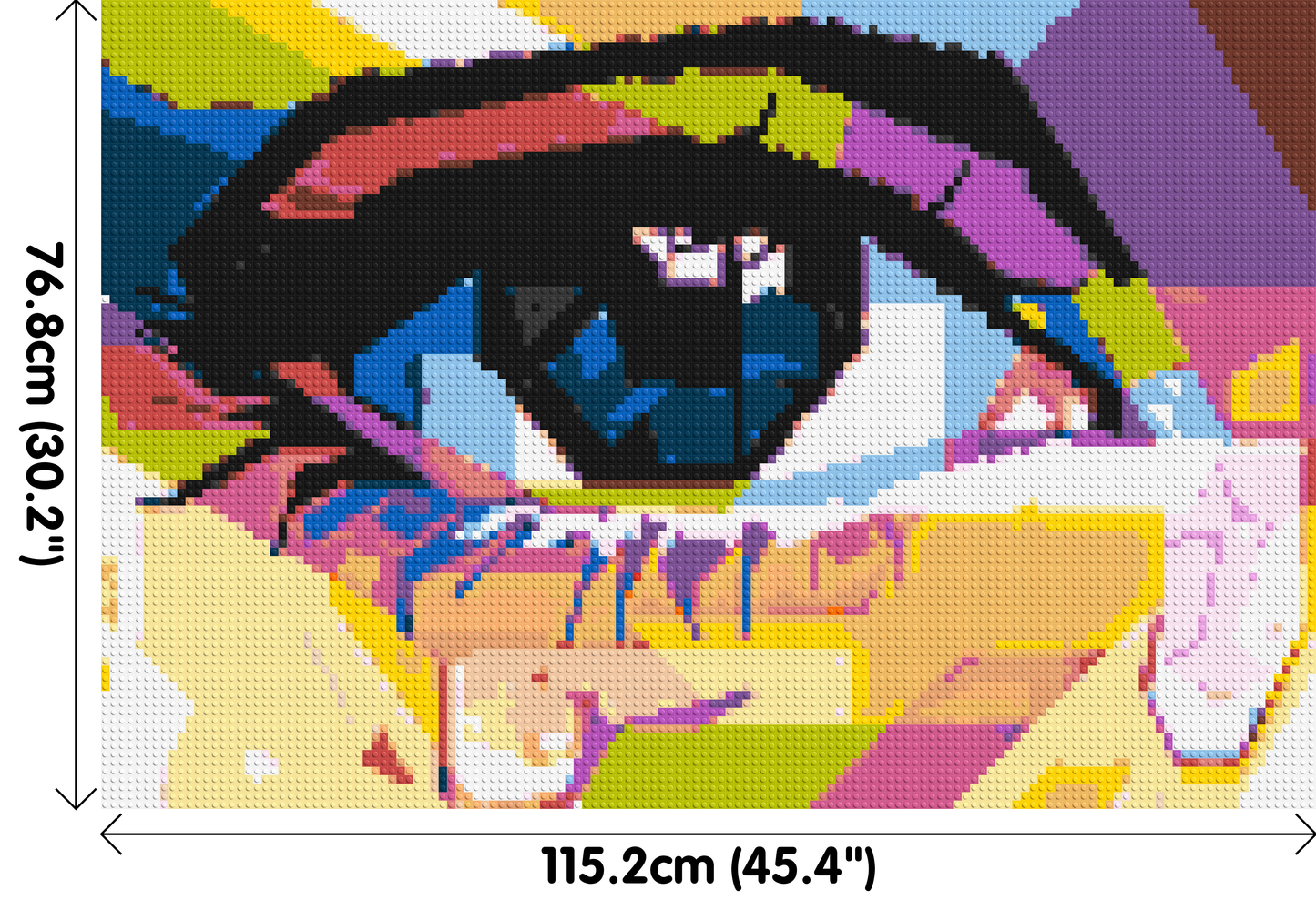 Crying Eye - Brick Art Mosaic Kit 6x4 large