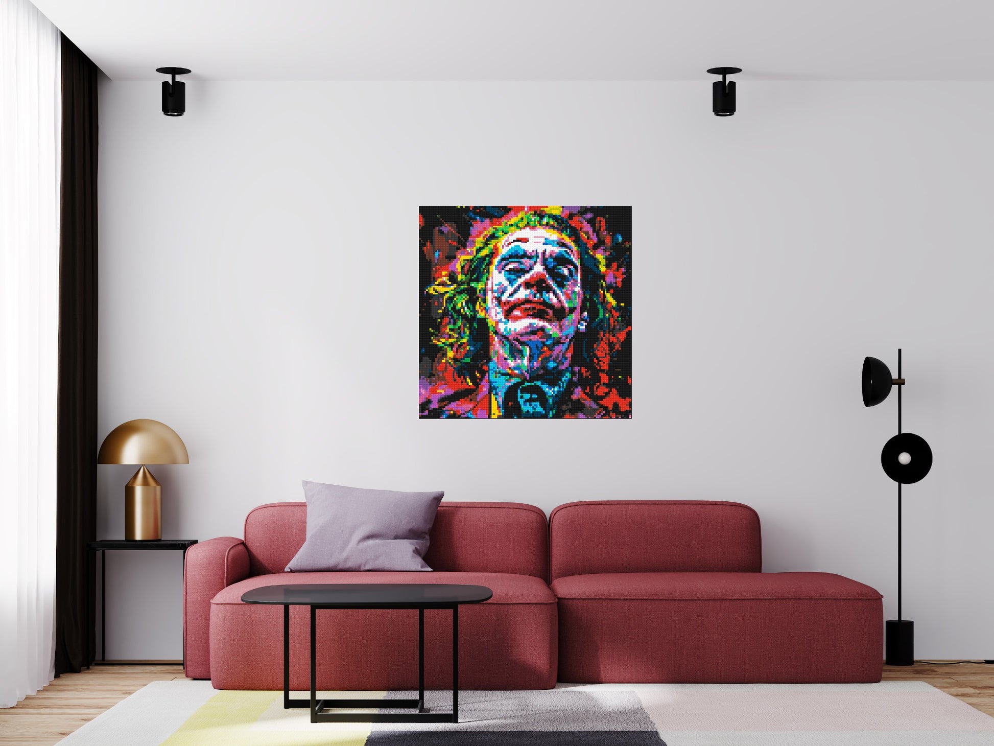 Joker - Brick Art Mosaic Kit 5x5 scene