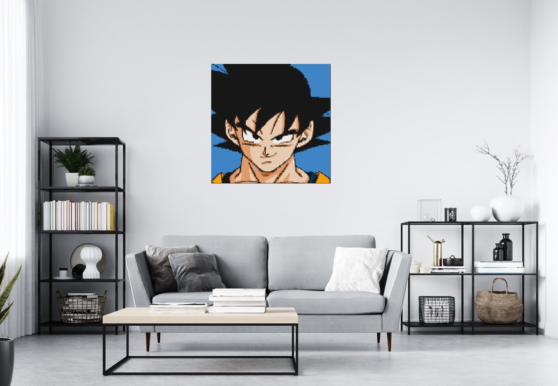 Goku - Brick Art Mosaic Kit 5x5 scene