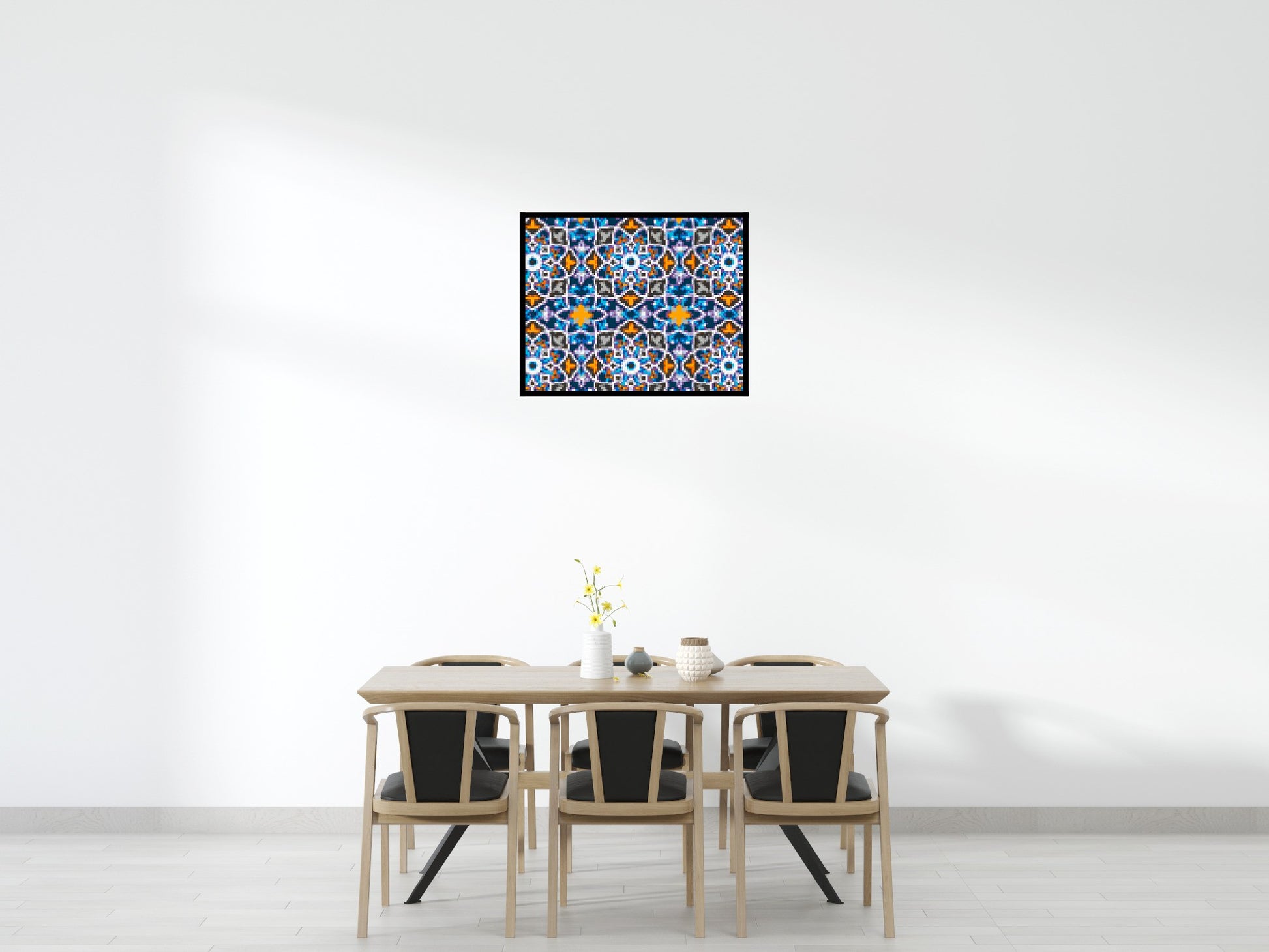 Abstract Pattern #1 - Brick Art Mosaic Kit 5x4 scene with frame