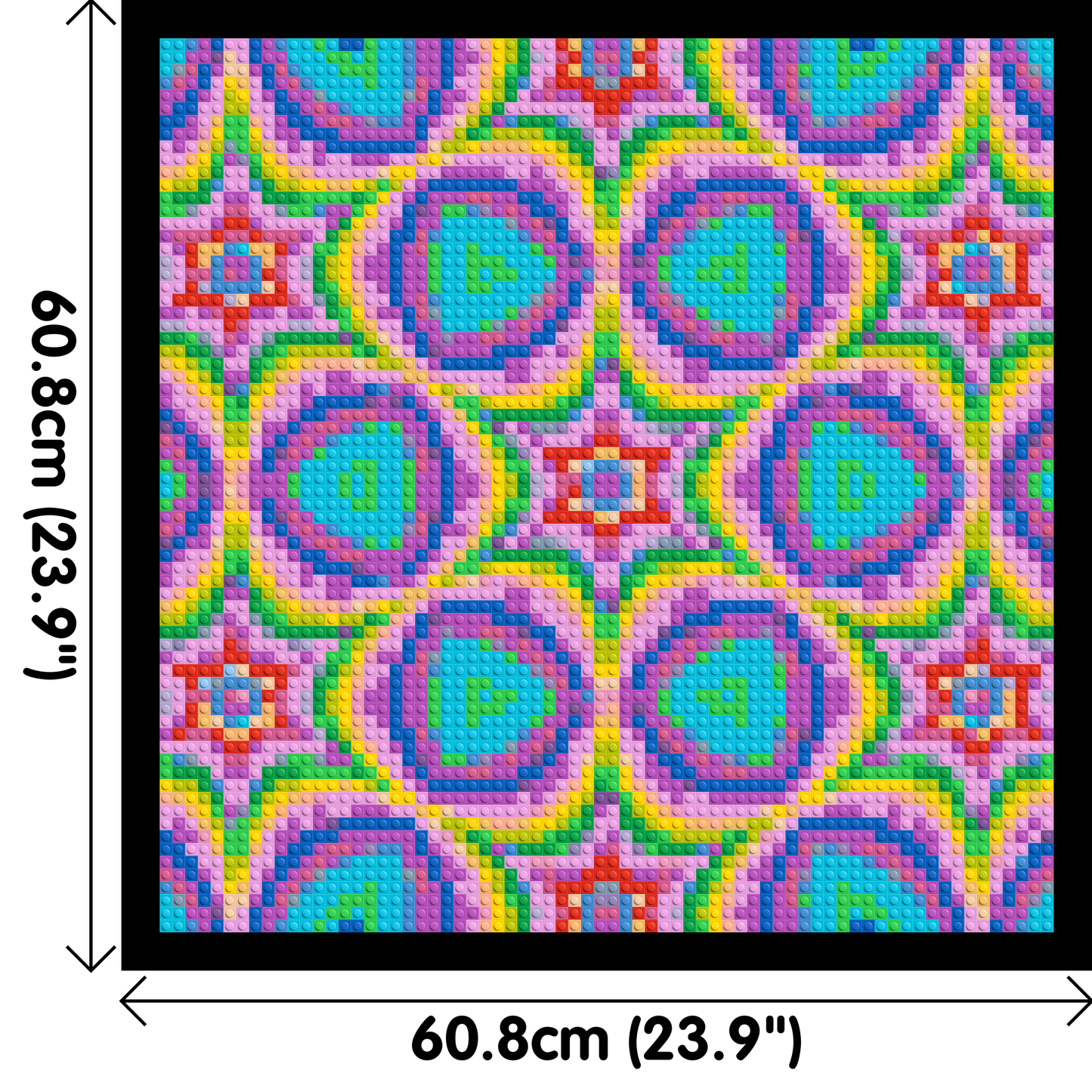 Abstract Pattern #2 - Brick Art Mosaic Kit 3x3 large