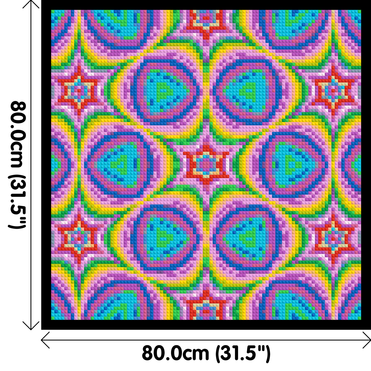 Abstract Pattern #2 - Brick Art Mosaic Kit 4x4 large