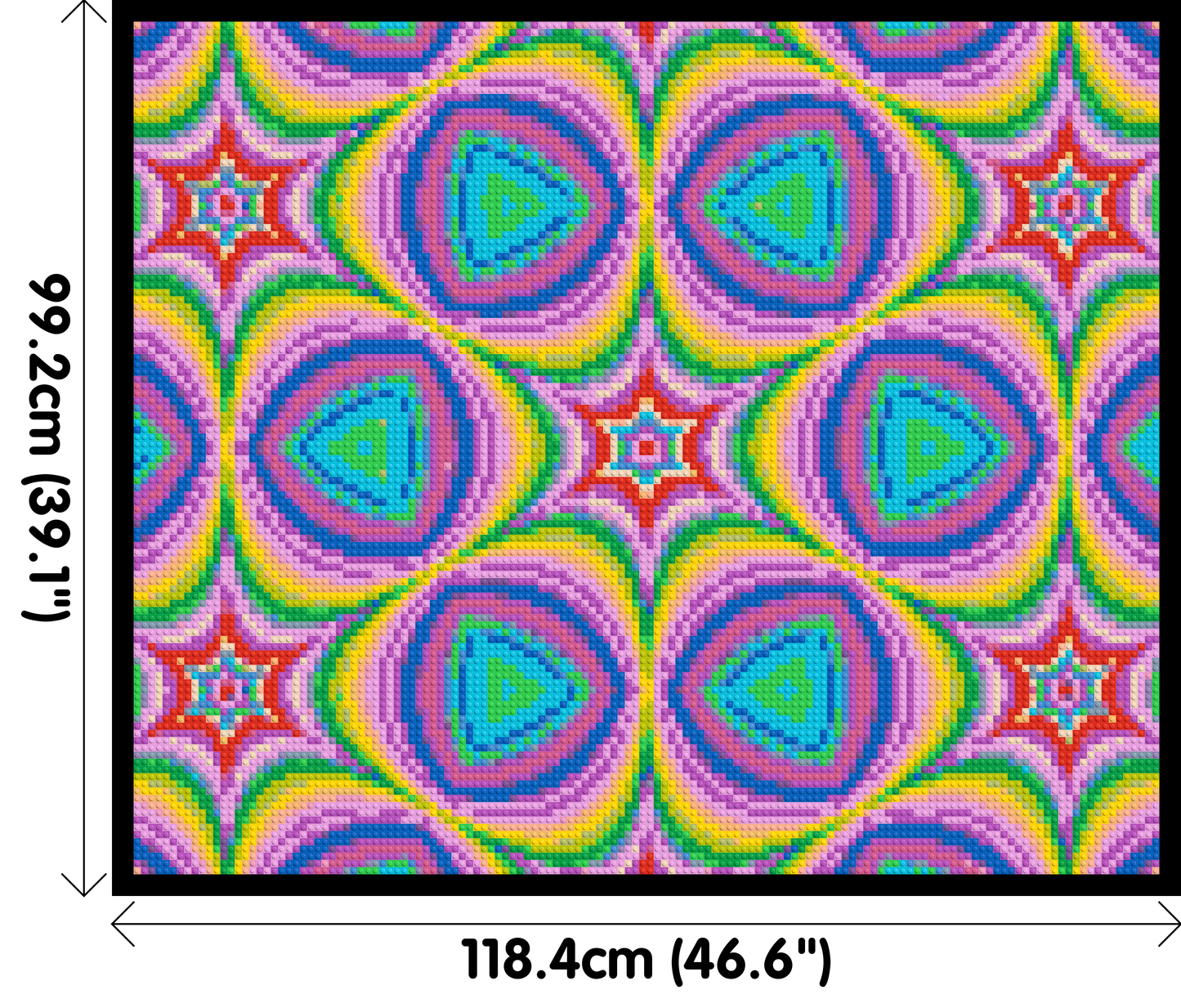 Abstract Pattern #2 - Brick Art Mosaic Kit 6x5 large