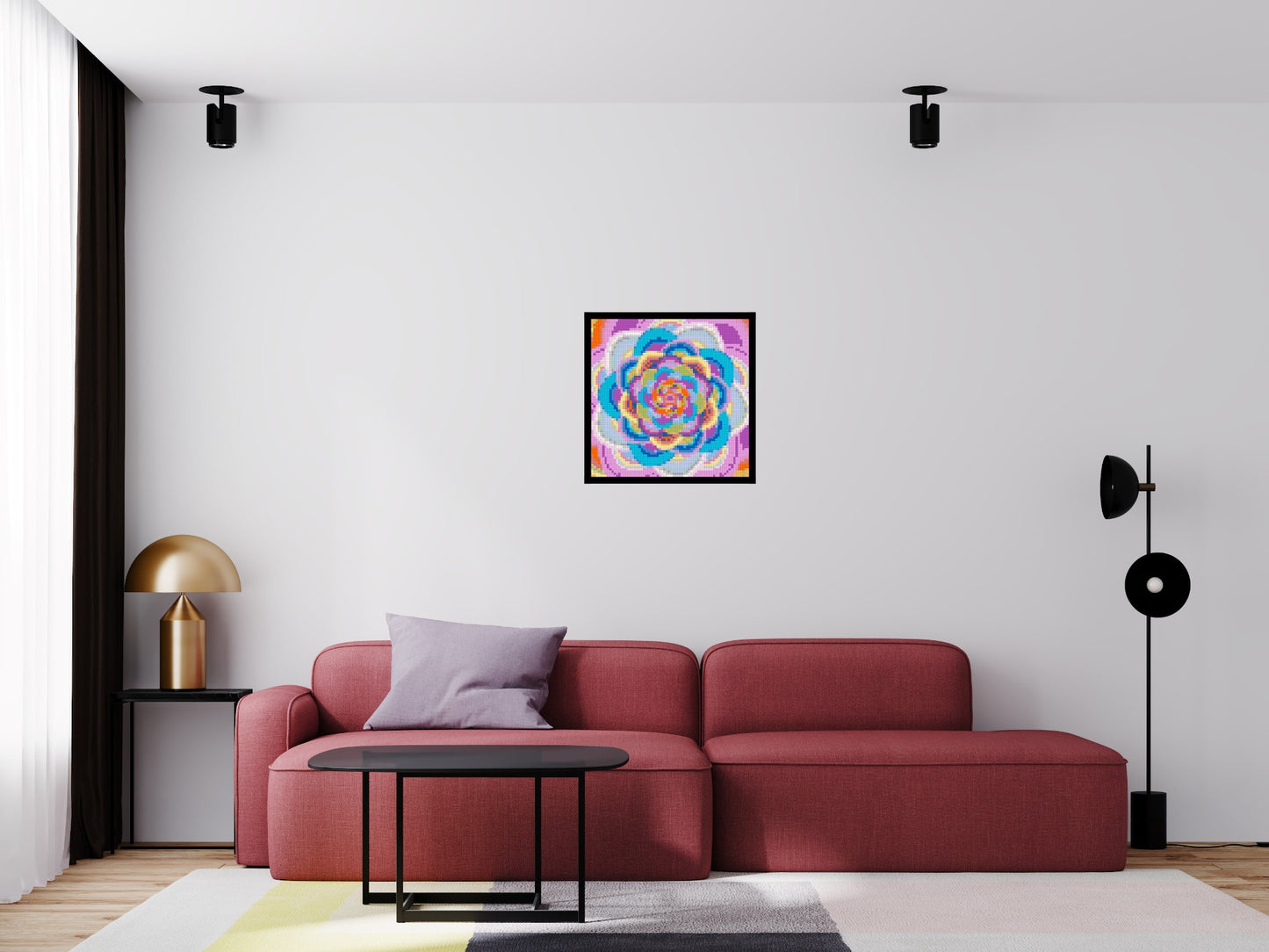 Abstract Pattern #3 - Brick Art Mosaic Kit 3x3 large