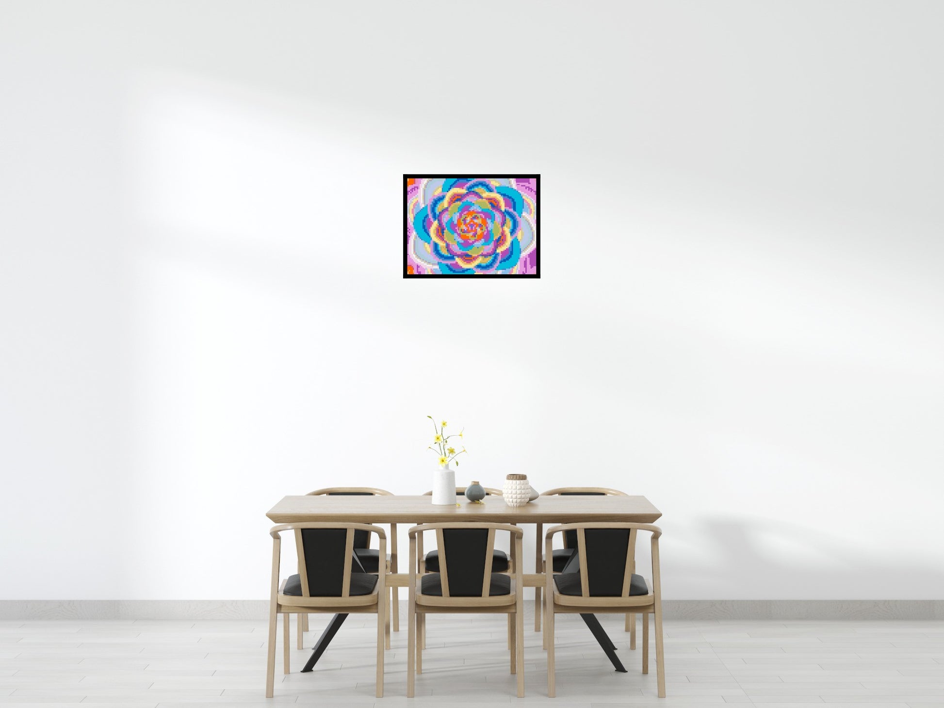 Abstract Pattern #3 - Brick Art Mosaic Kit 4x3 scene with frame