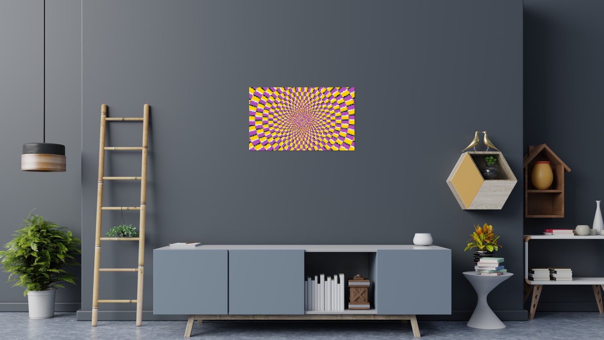 Abstract Pattern #5 - Brick Art Mosaic Kit 5x3 scene