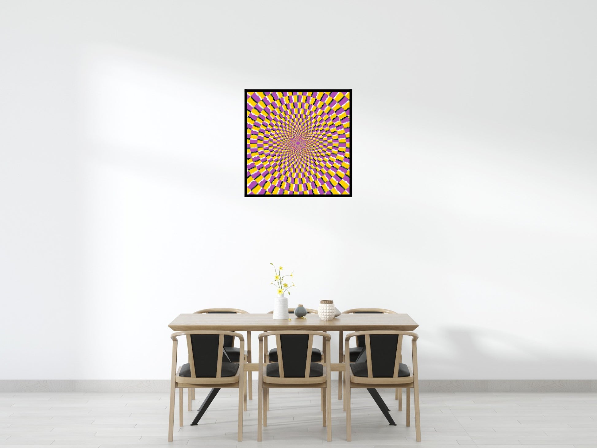Abstract Pattern #5 - Brick Art Mosaic Kit 5x5 scene with frame
