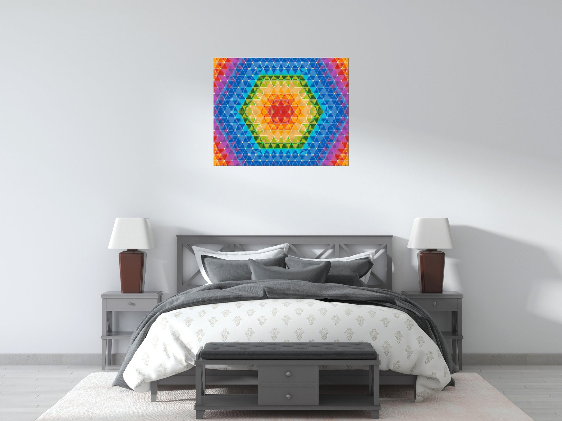 Abstract Pattern #8 - Brick Art Mosaic Kit 5x4 scene