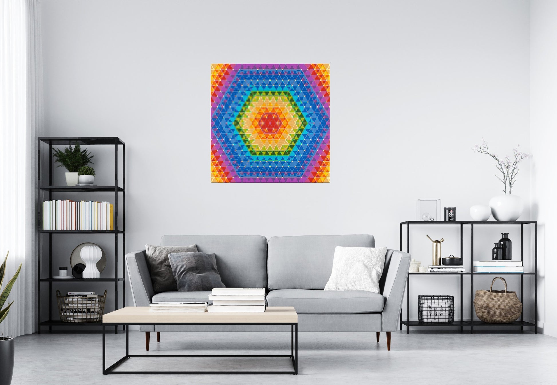 Abstract Pattern #8 - Brick Art Mosaic Kit 5x5 scene