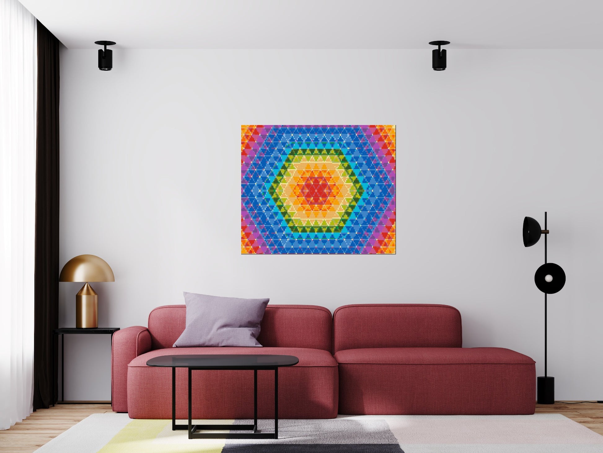 Abstract Pattern #8 - Brick Art Mosaic Kit 6x5 scene