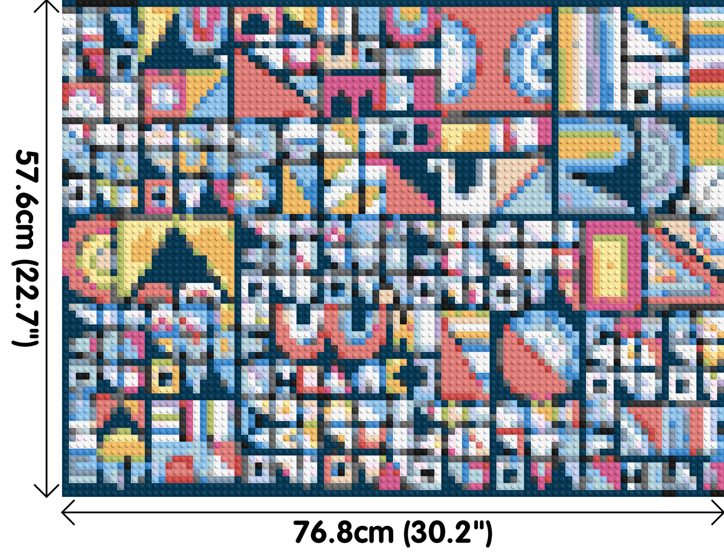 Abstract Pattern #10 - Brick Art Mosaic Kit 4x3 large