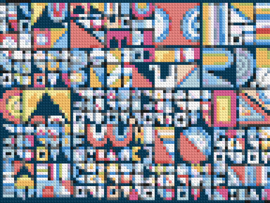 Buy Abstract Brick Wall Art Online - Brick Me – Brick Me AU