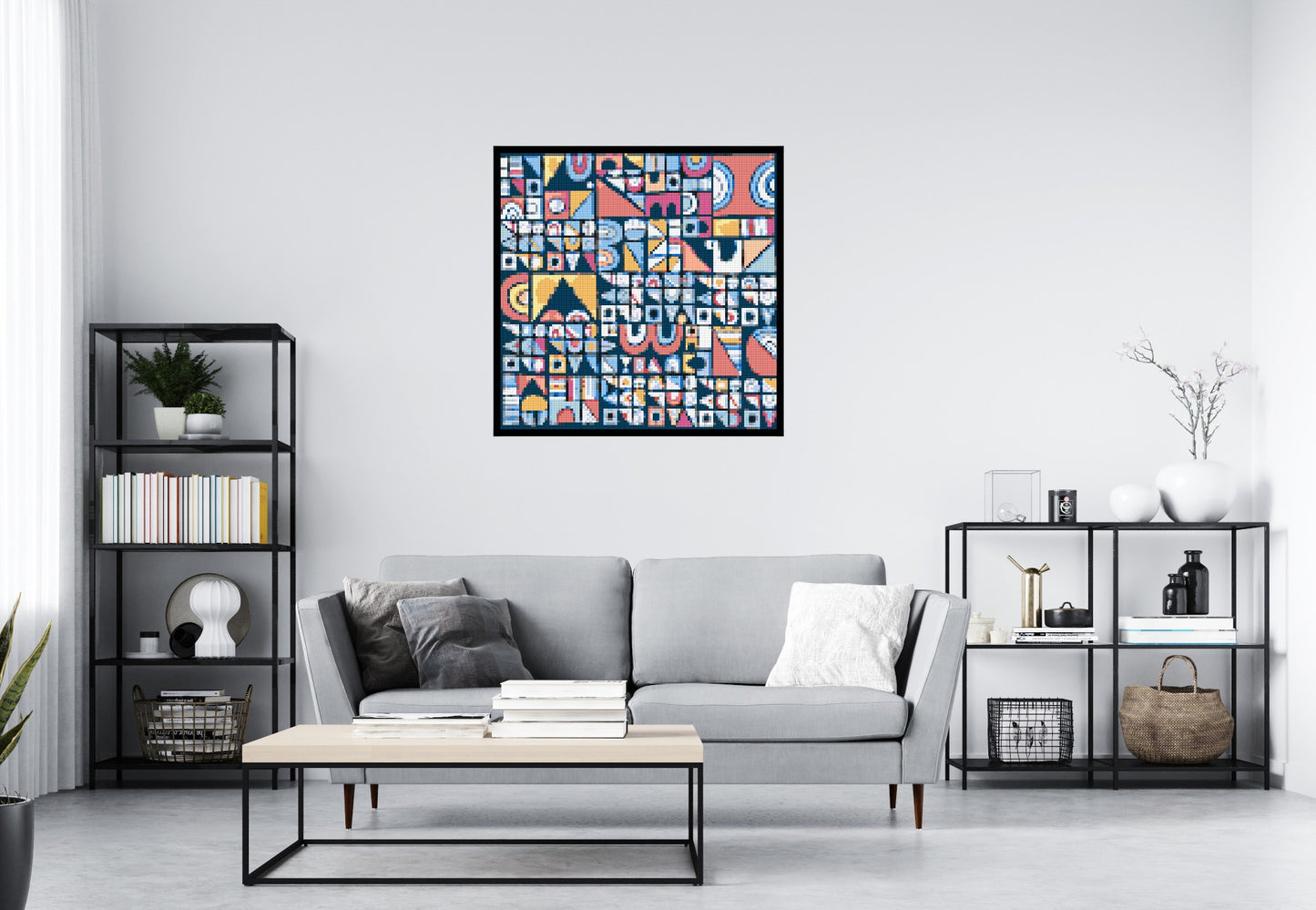 Abstract Pattern #10 - Brick Art Mosaic Kit 5x5 large