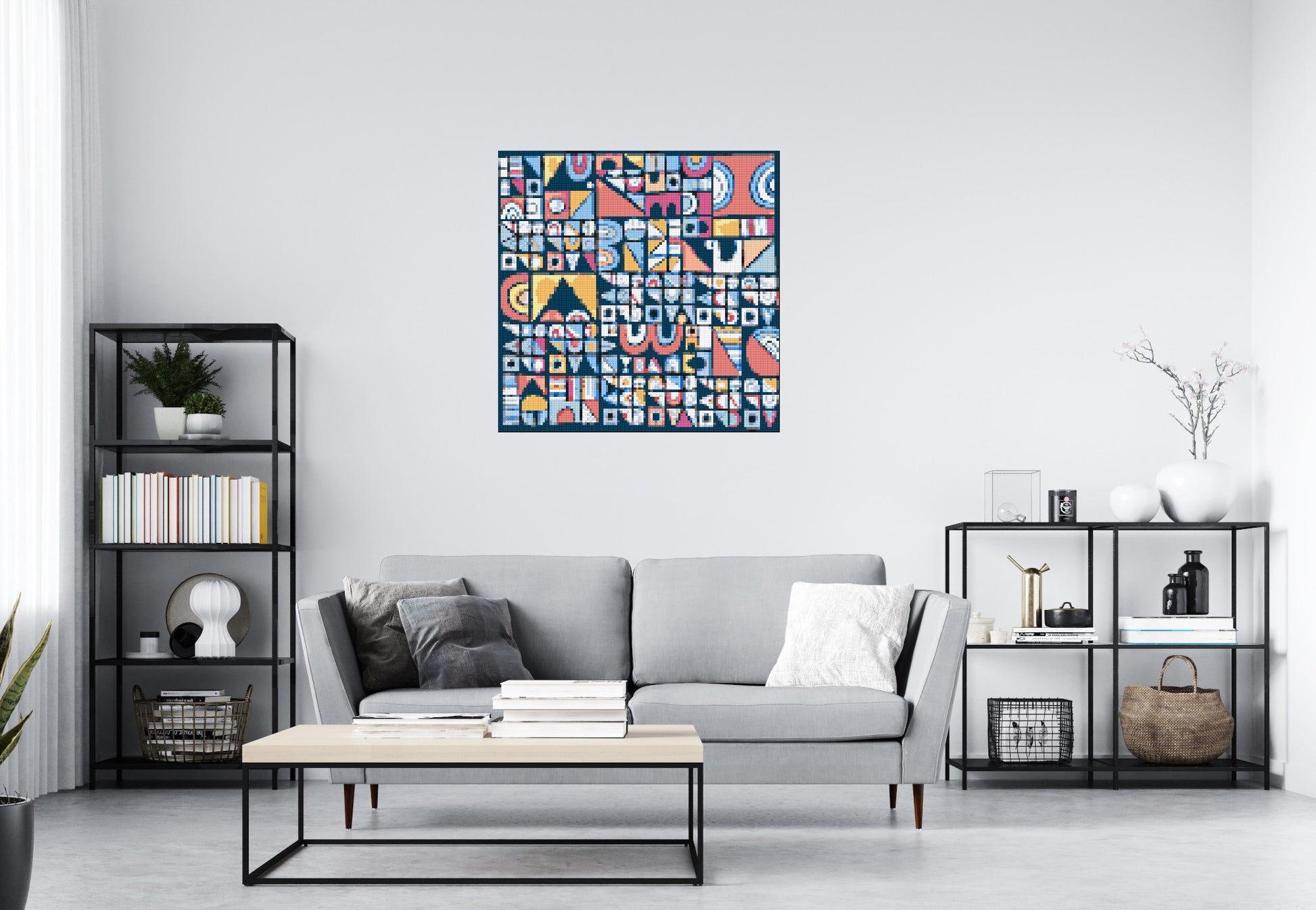 Abstract Pattern #10 - Brick Art Mosaic Kit 5x5 scene