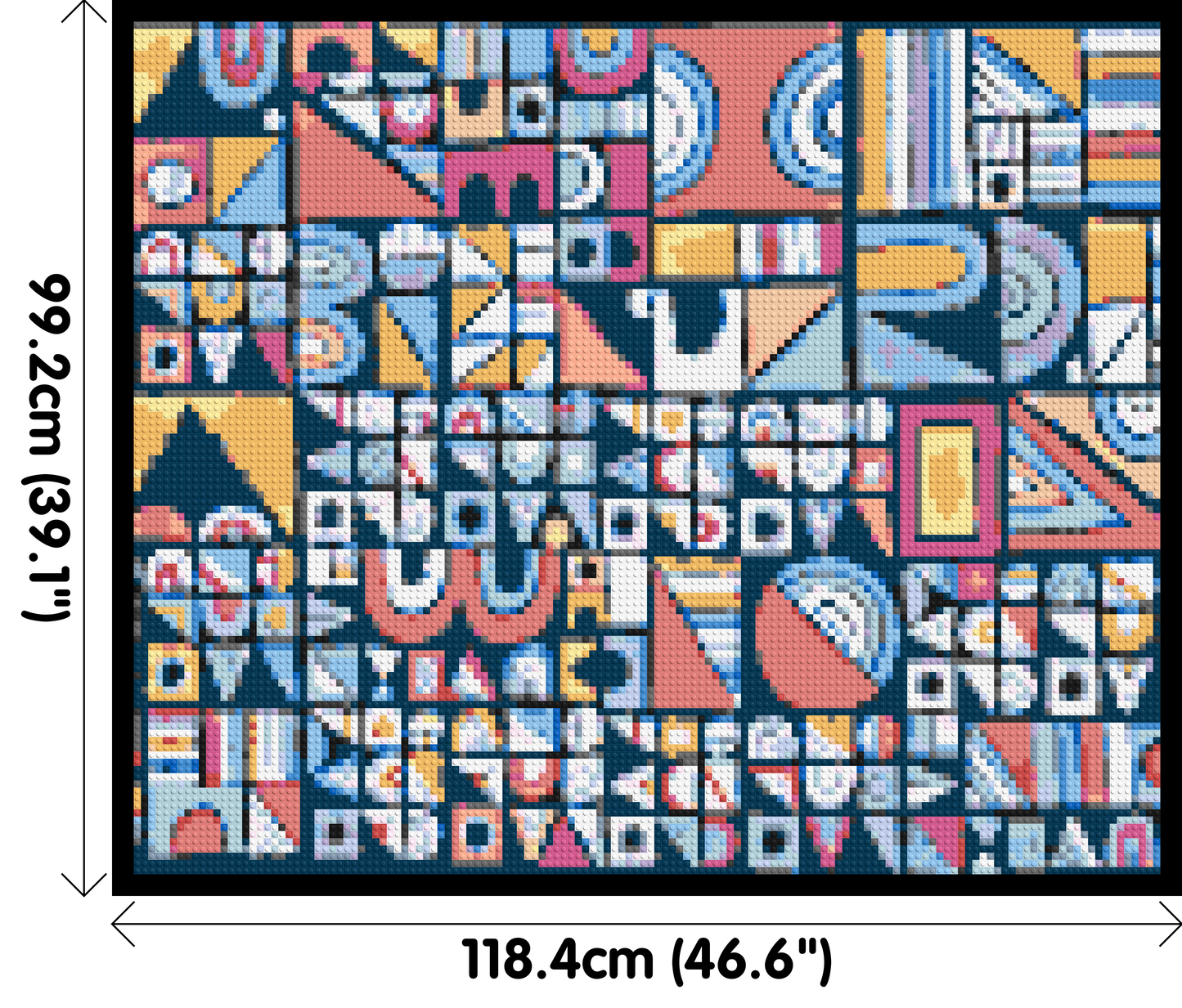 Abstract Pattern #10 - Brick Art Mosaic Kit 6x5 large