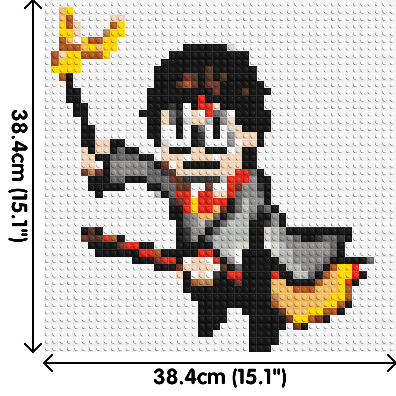 Harry Potter Pixel Art - Brick Art Mosaic Kit 2x2 dimensions
