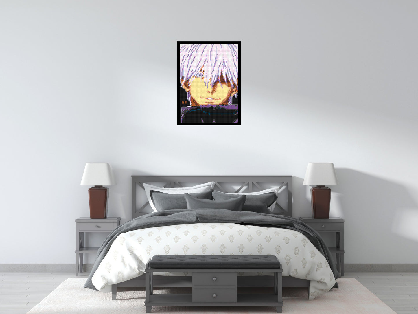 Satoru Gojo - Brick Art Mosaic Kit 3x4 large