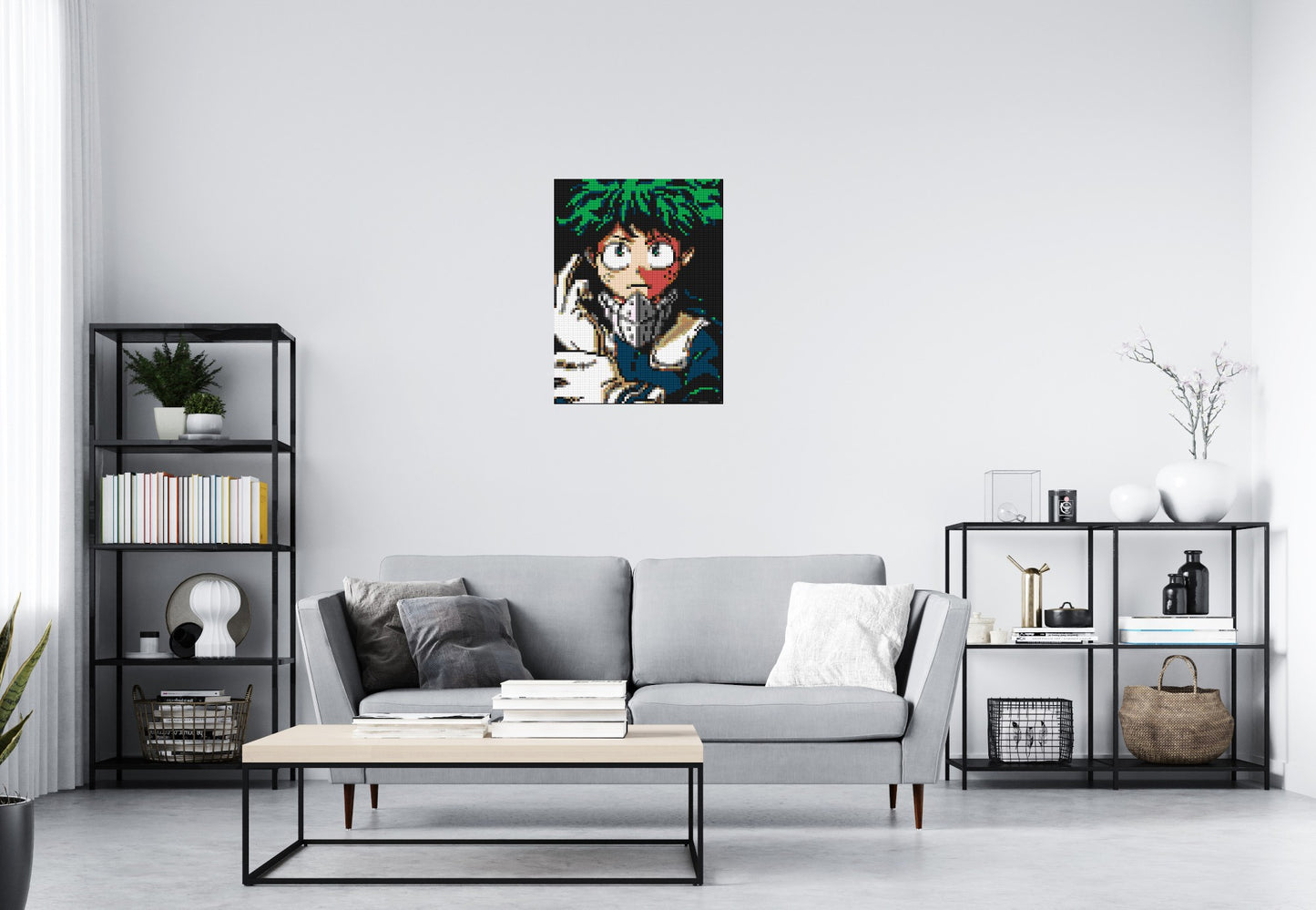 Izuku Midoriya Pixel Art - Brick Art Mosaic Kit 3x4 large