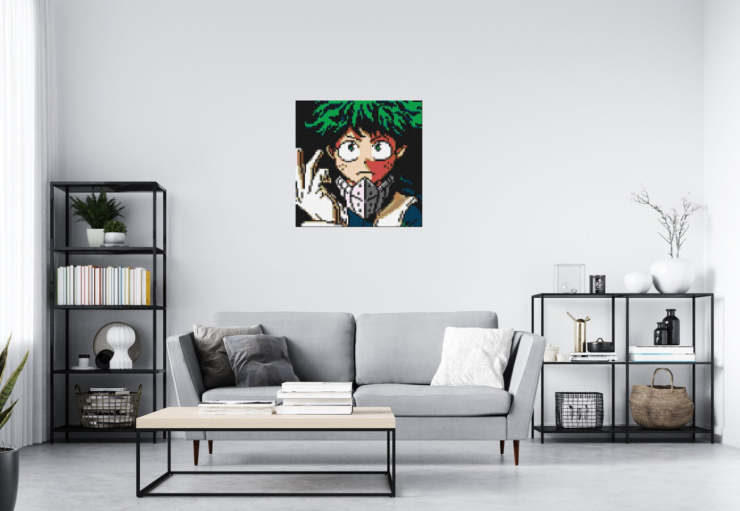 Izuku Midoriya Pixel Art - Brick Art Mosaic Kit 4x4 large