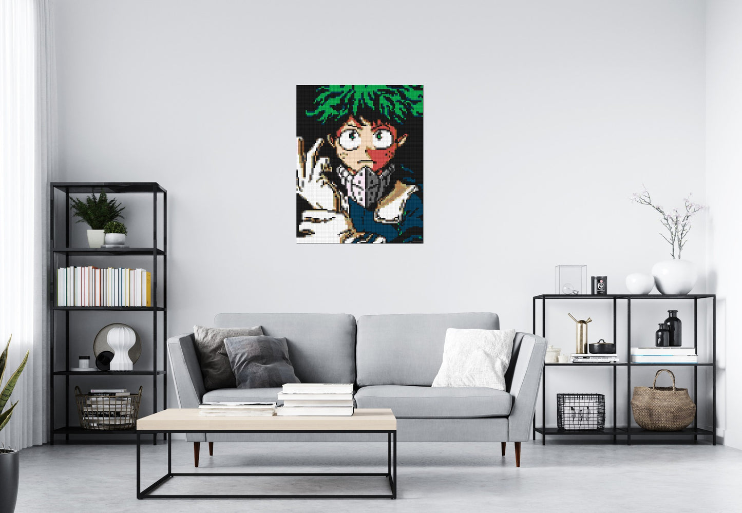 Izuku Midoriya Pixel Art - Brick Art Mosaic Kit 4x5 large