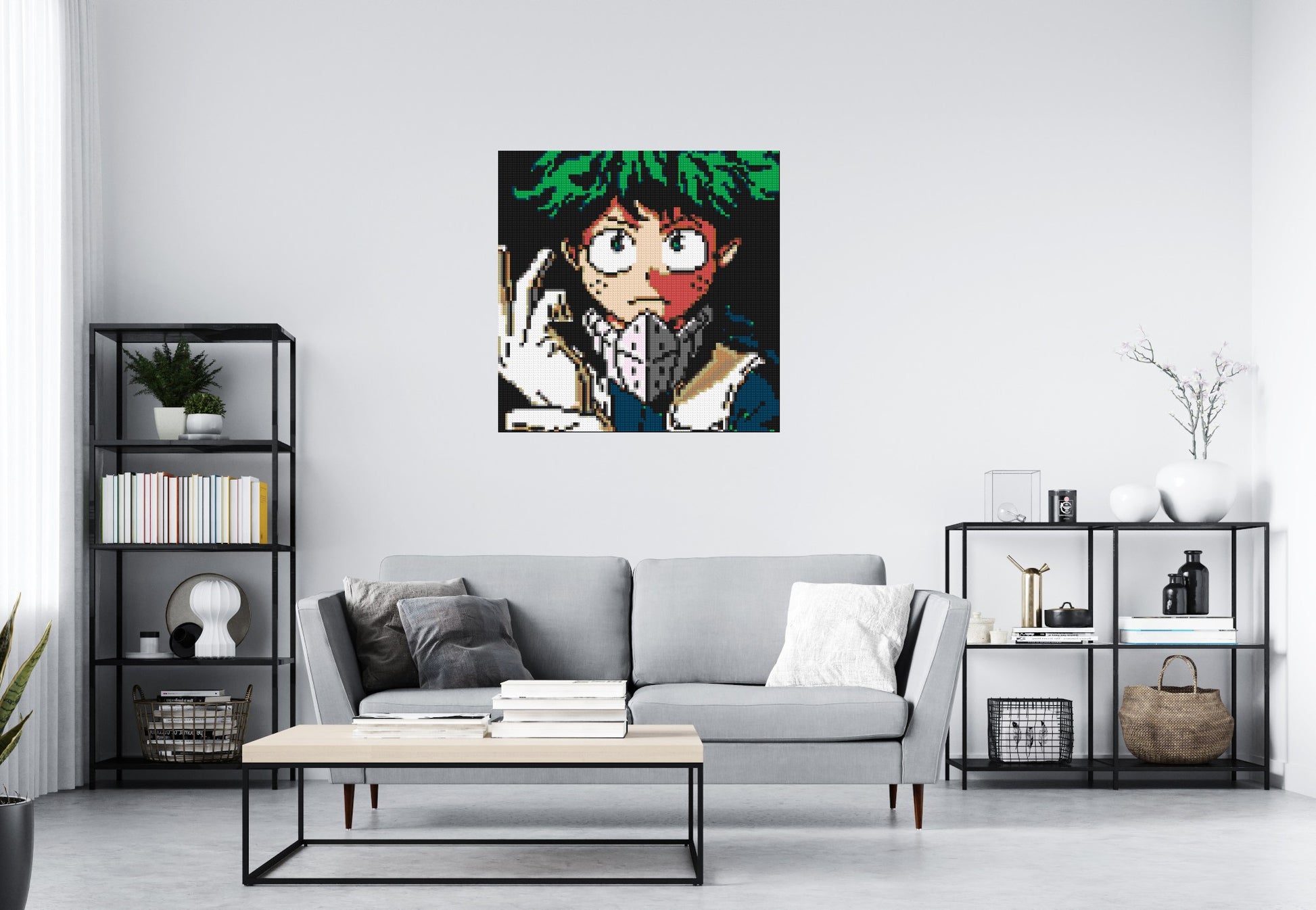 Izuku Midoriya Pixel Art - Brick Art Mosaic Kit 5x5 scene