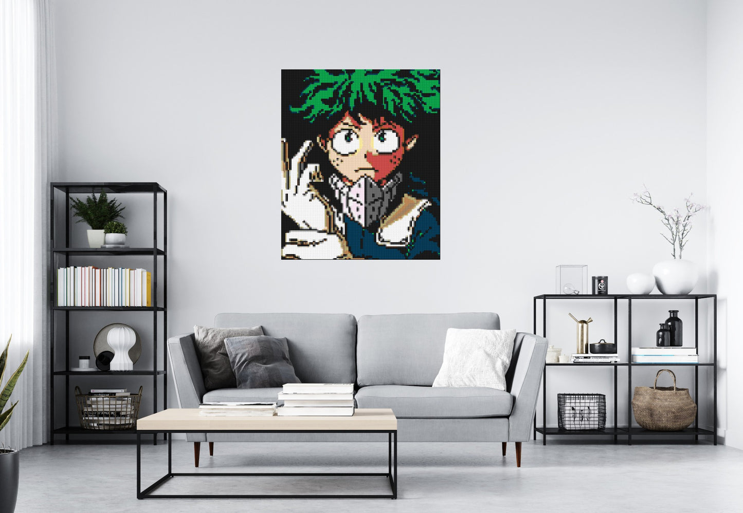 Izuku Midoriya Pixel Art - Brick Art Mosaic Kit 5x6 large