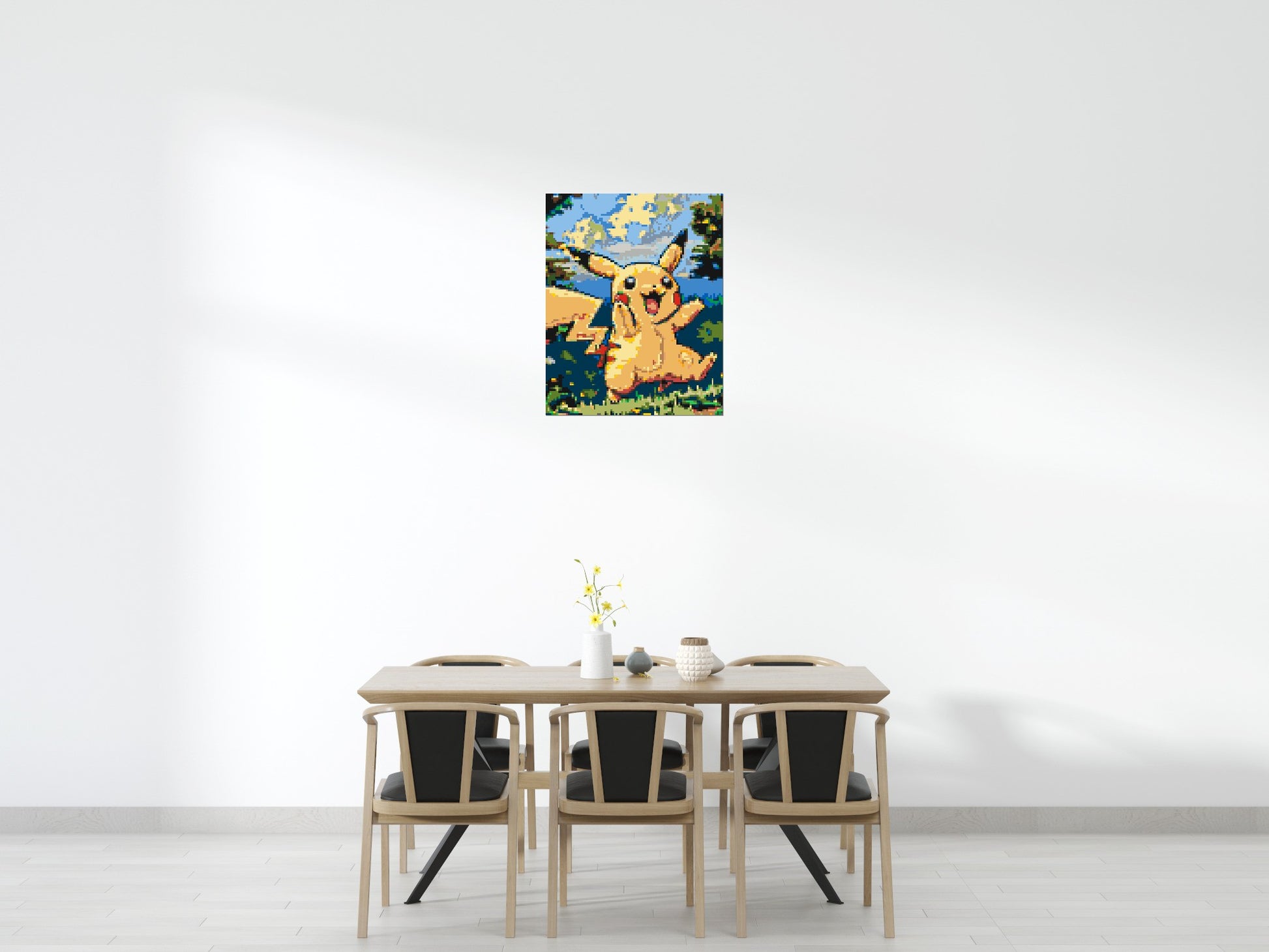 Pikachu - Brick Art Mosaic Kit 4x5 scene